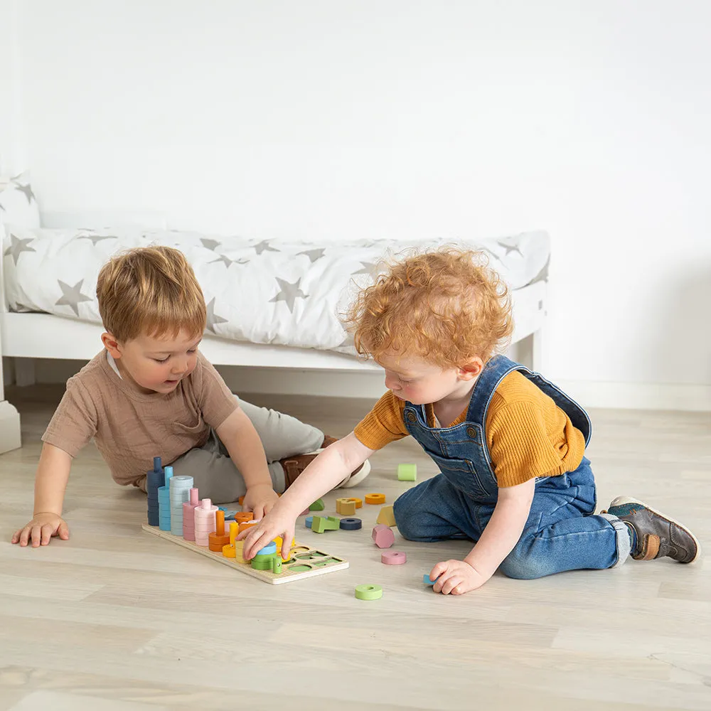 Bigjigs Toys 1-10 Wooden Counting Board