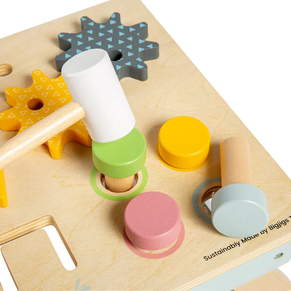 Bigjigs Toys Tabletop Wooden Activity Bench