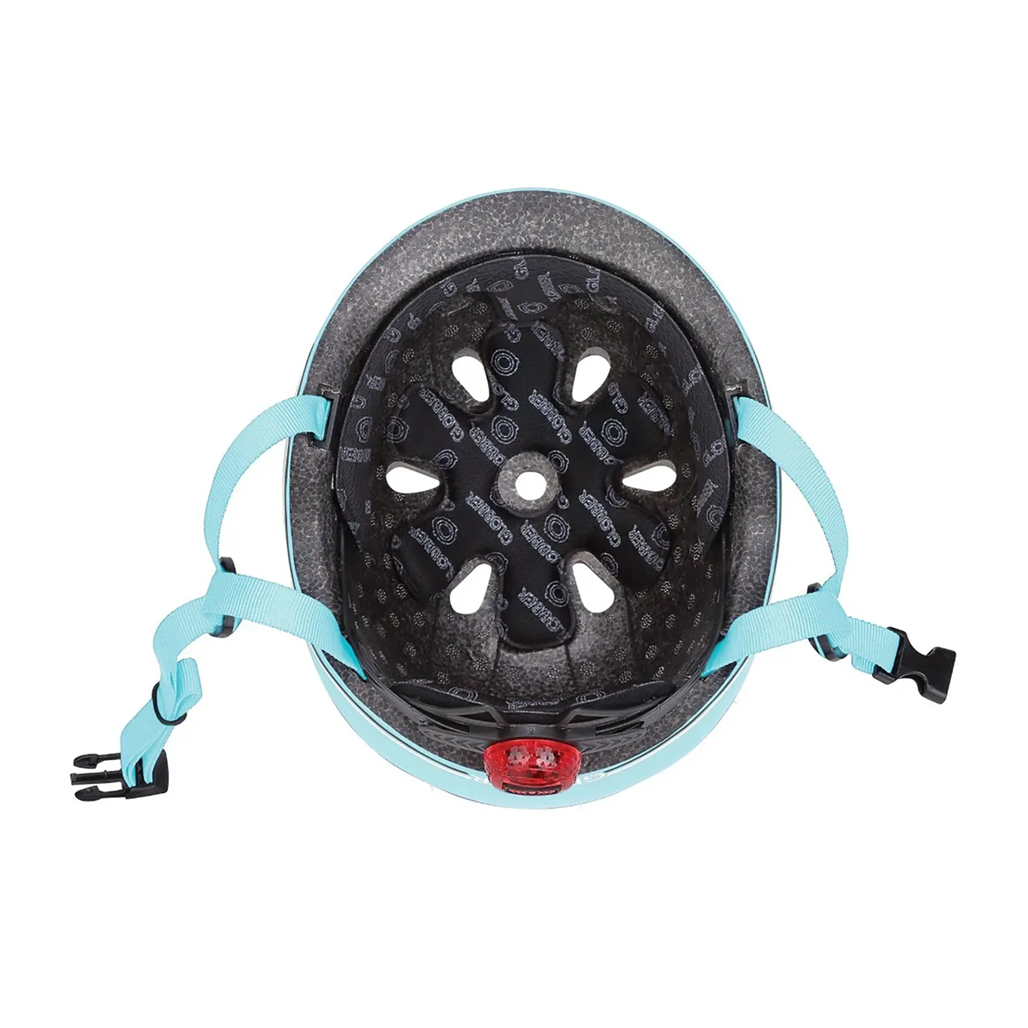 Globber GO-UP Helmet With Lights 45-51cm - Pastel Blue