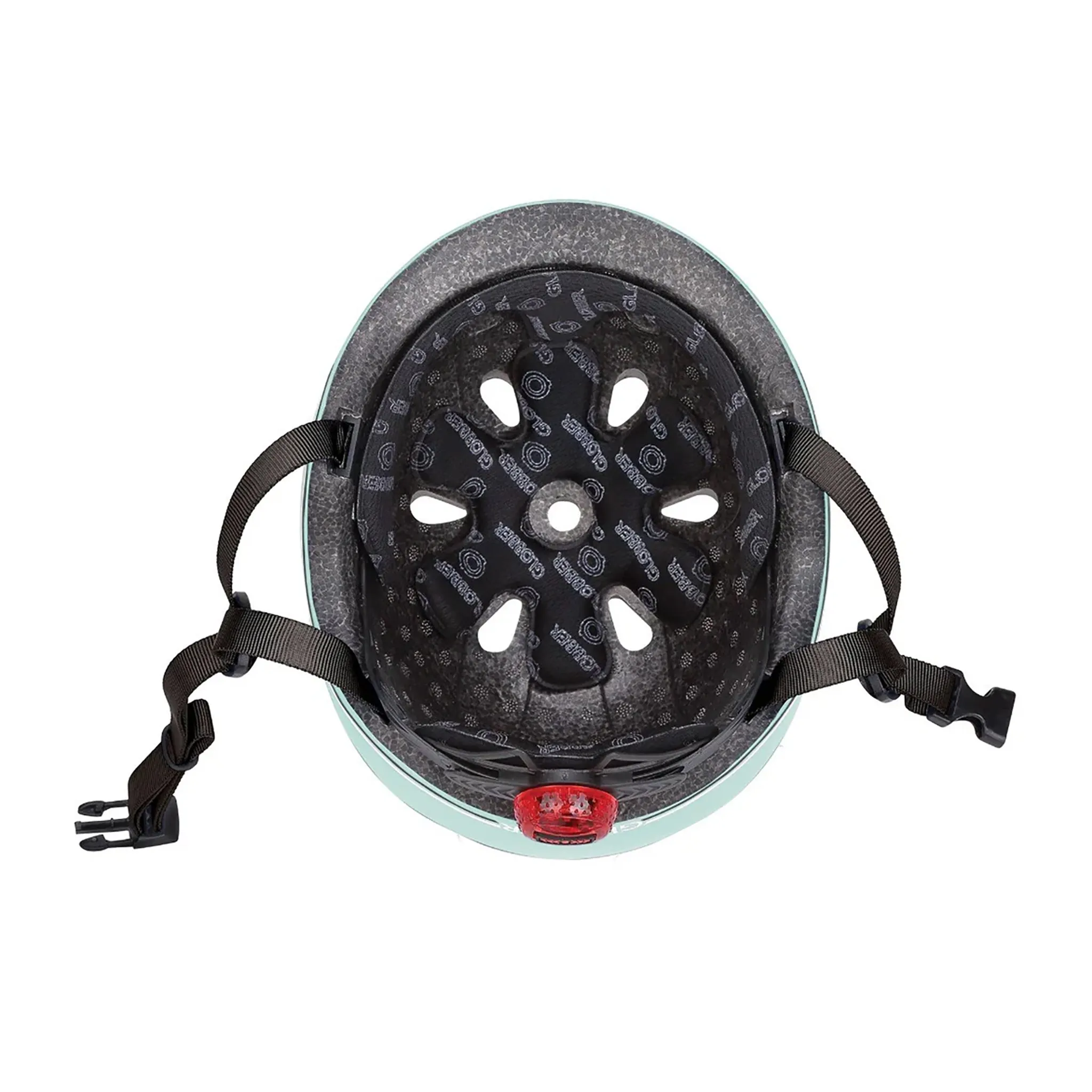 Globber GO-UP Helmet With Lights 45-51cm - Pastel Green