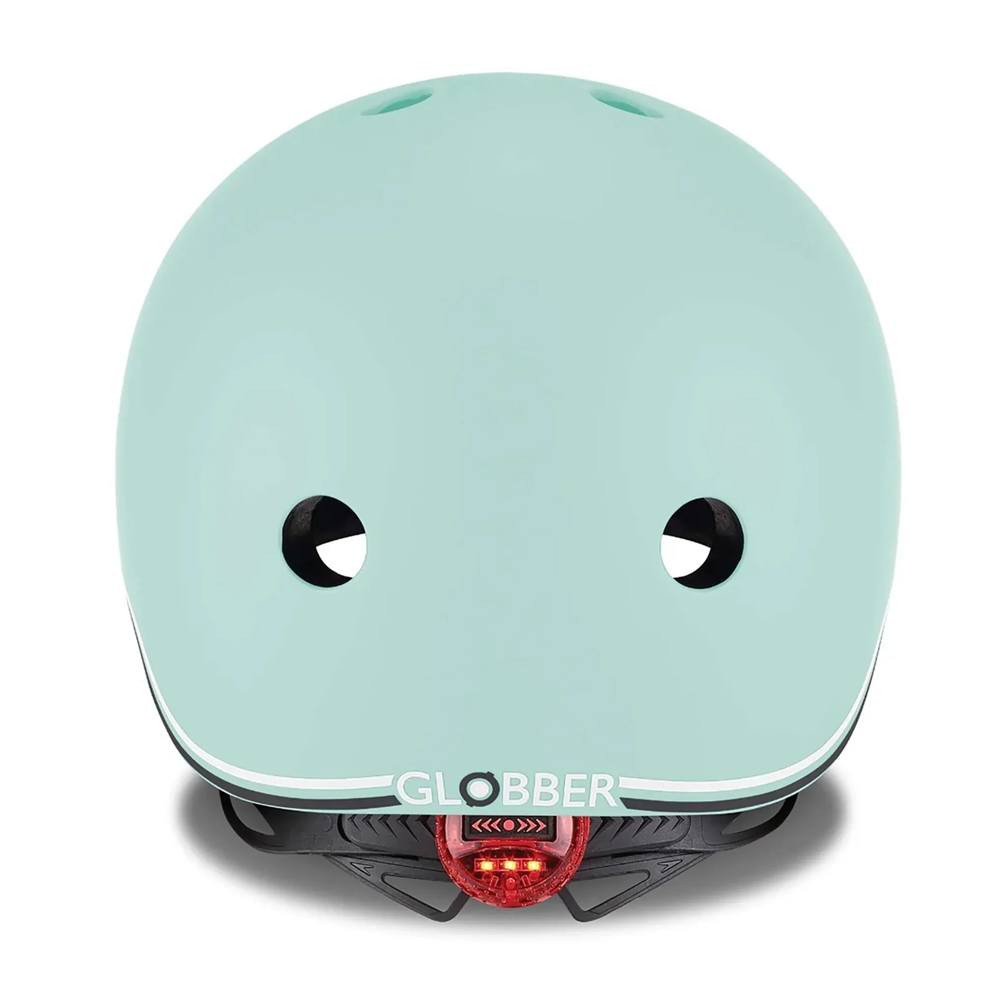 Globber GO-UP Helmet With Lights 45-51cm - Pastel Green