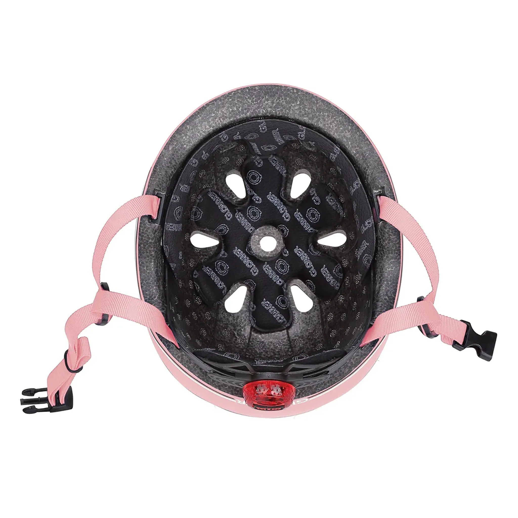 Globber GO-UP Helmet With Lights 45-51cm - Pastel Pink