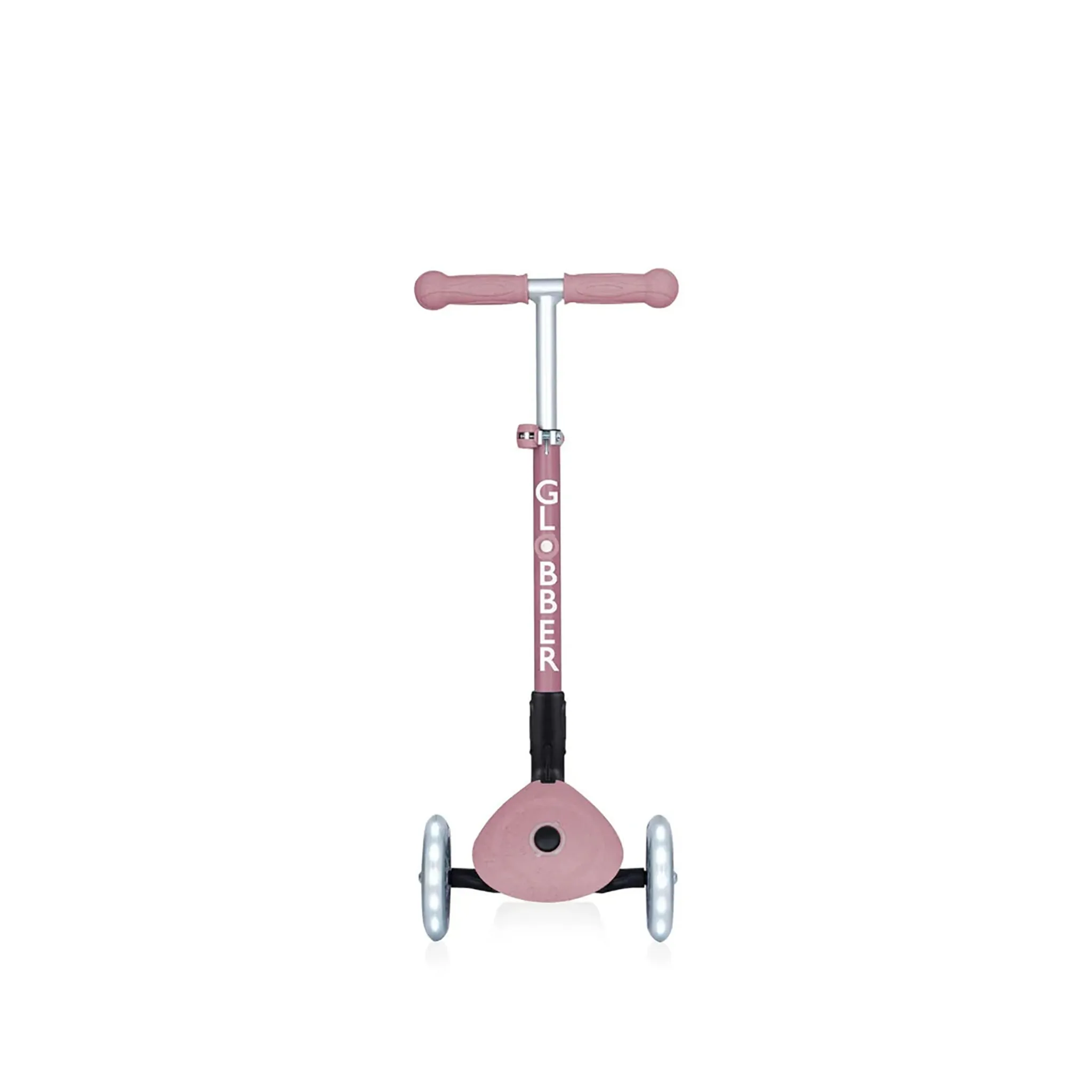 Globber Junior Foldable 3 Wheel Light Up Scooter - Eco - Berry