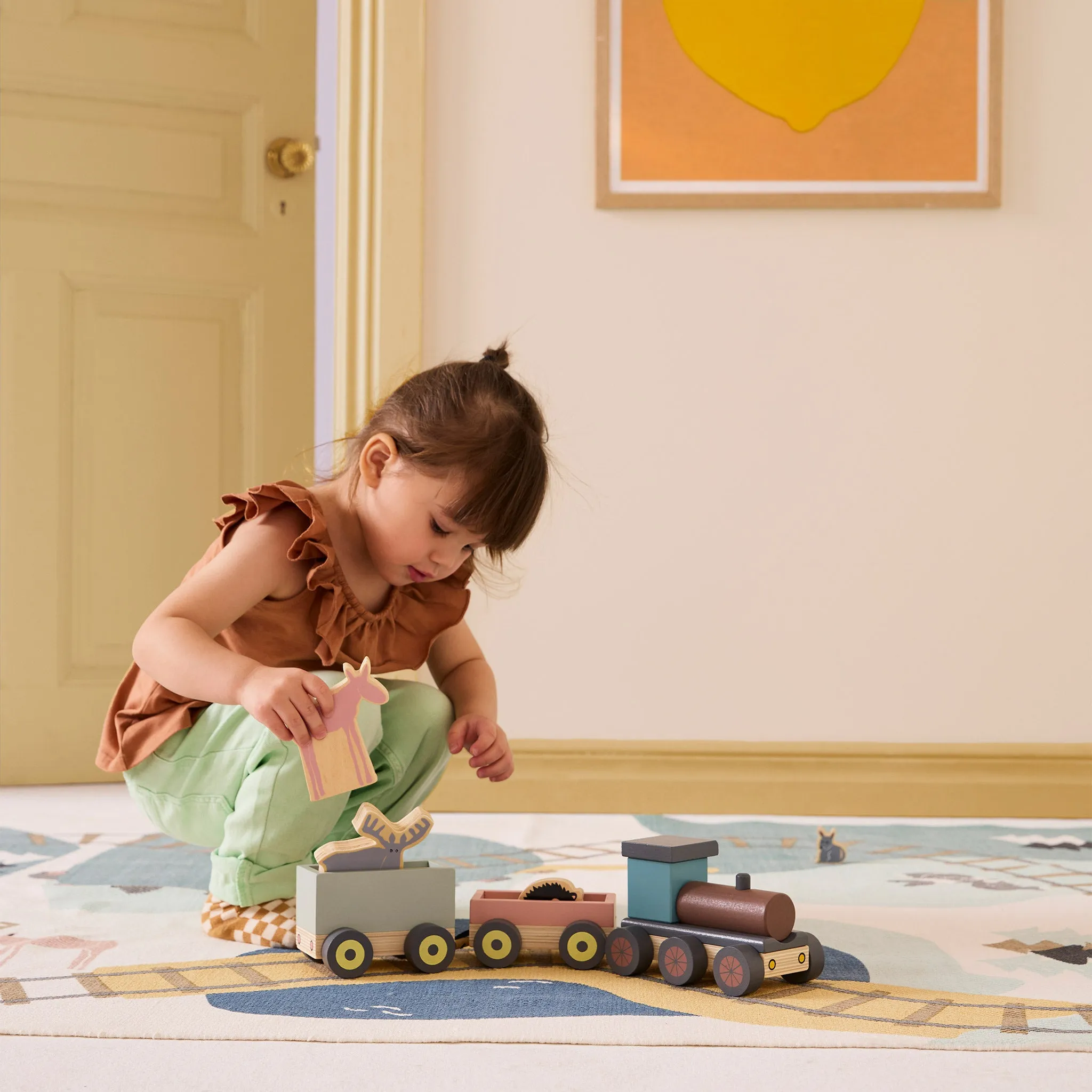 Kids Concept - Animal Wood Train