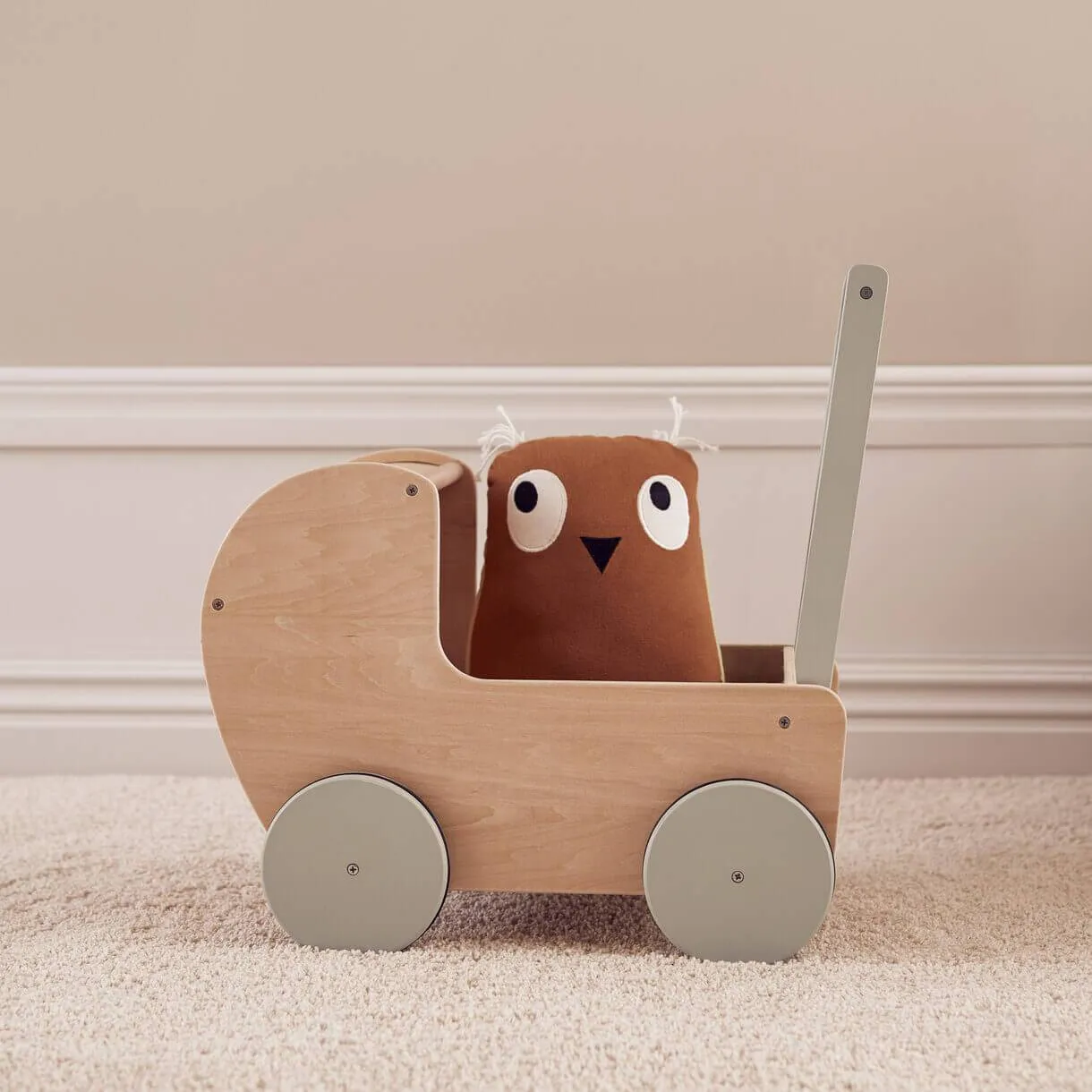 Kids Concept Dolls Pram - Natural