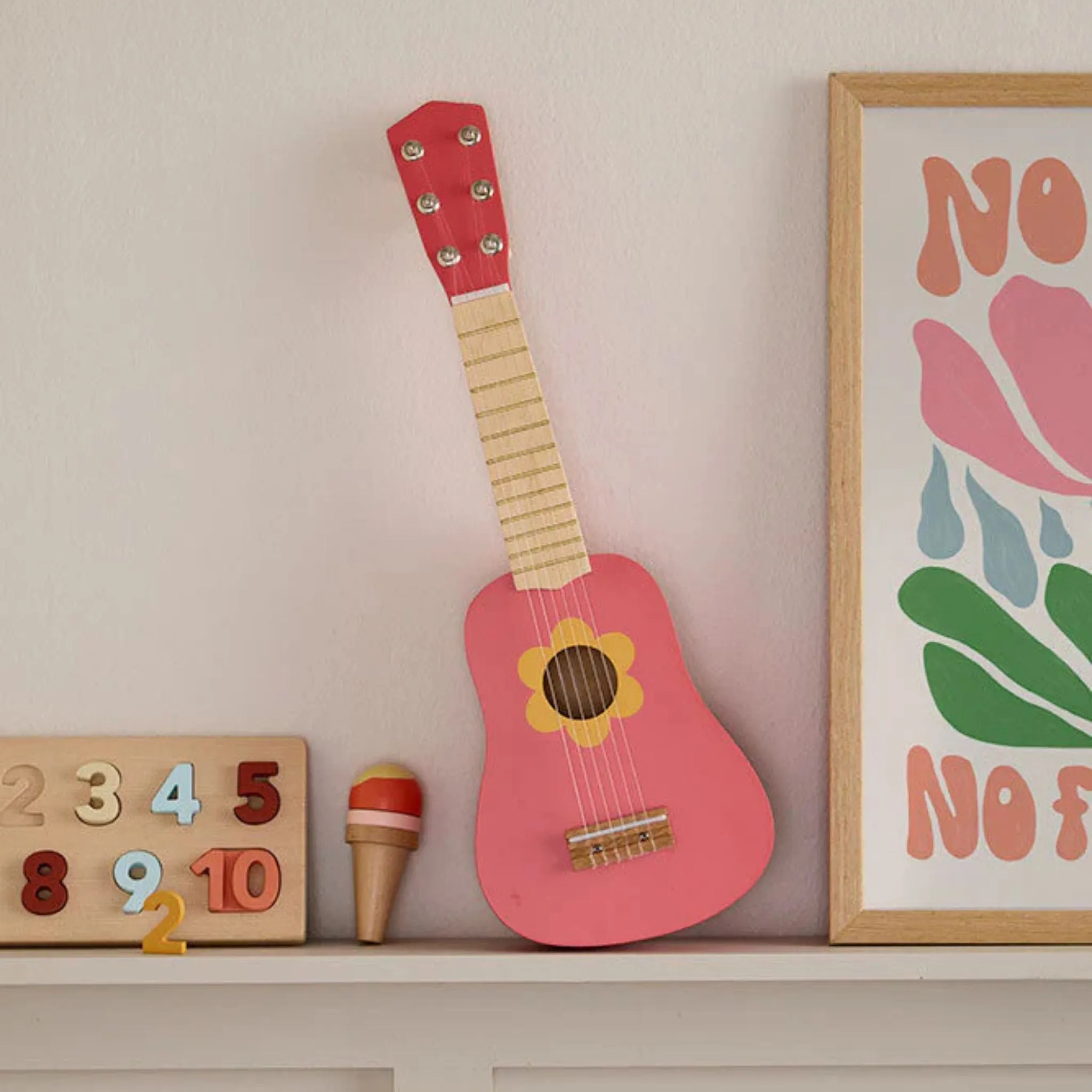 Kids Concept Guitar - Flower Pink