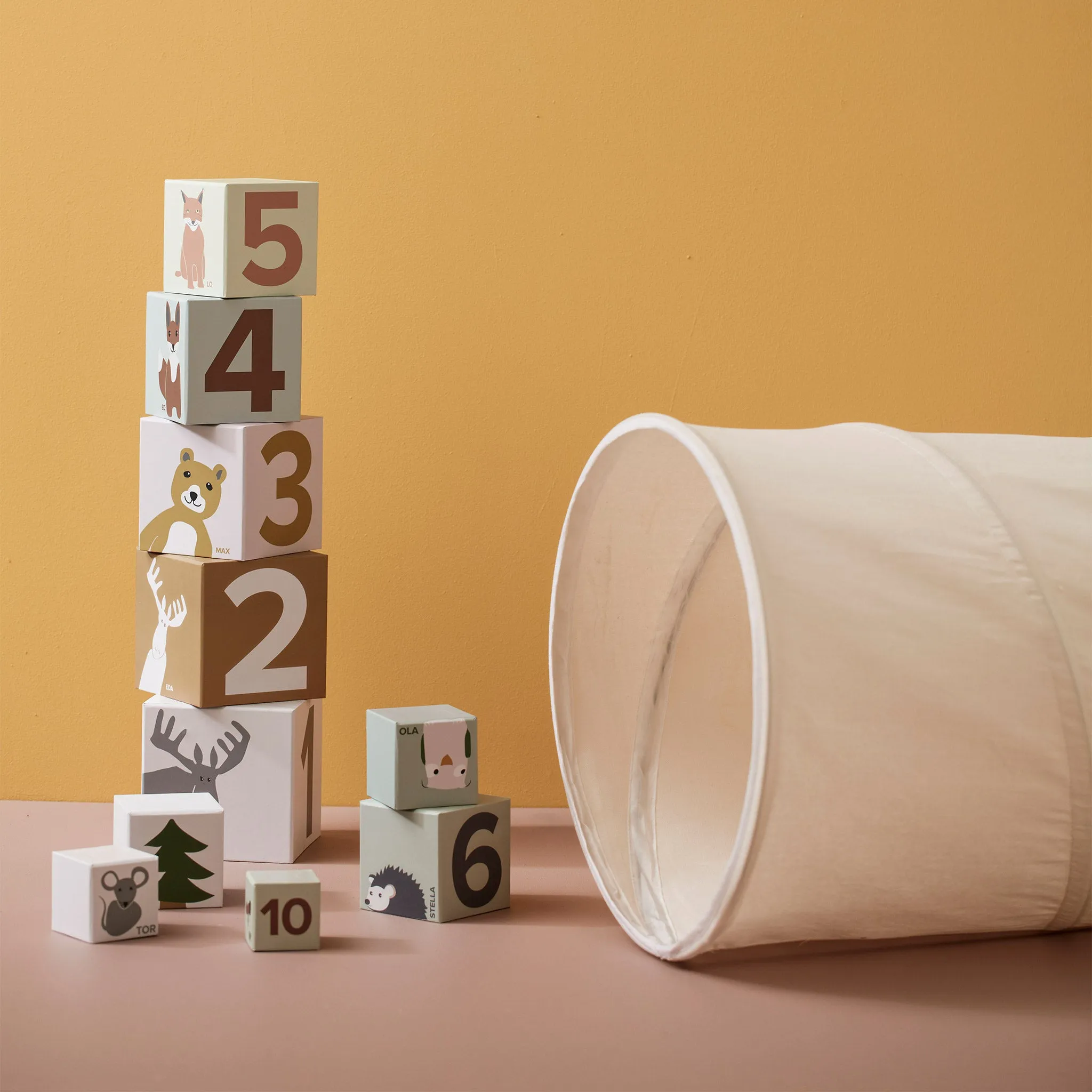 Kids Concept Play Cotton Tunnel - Off White