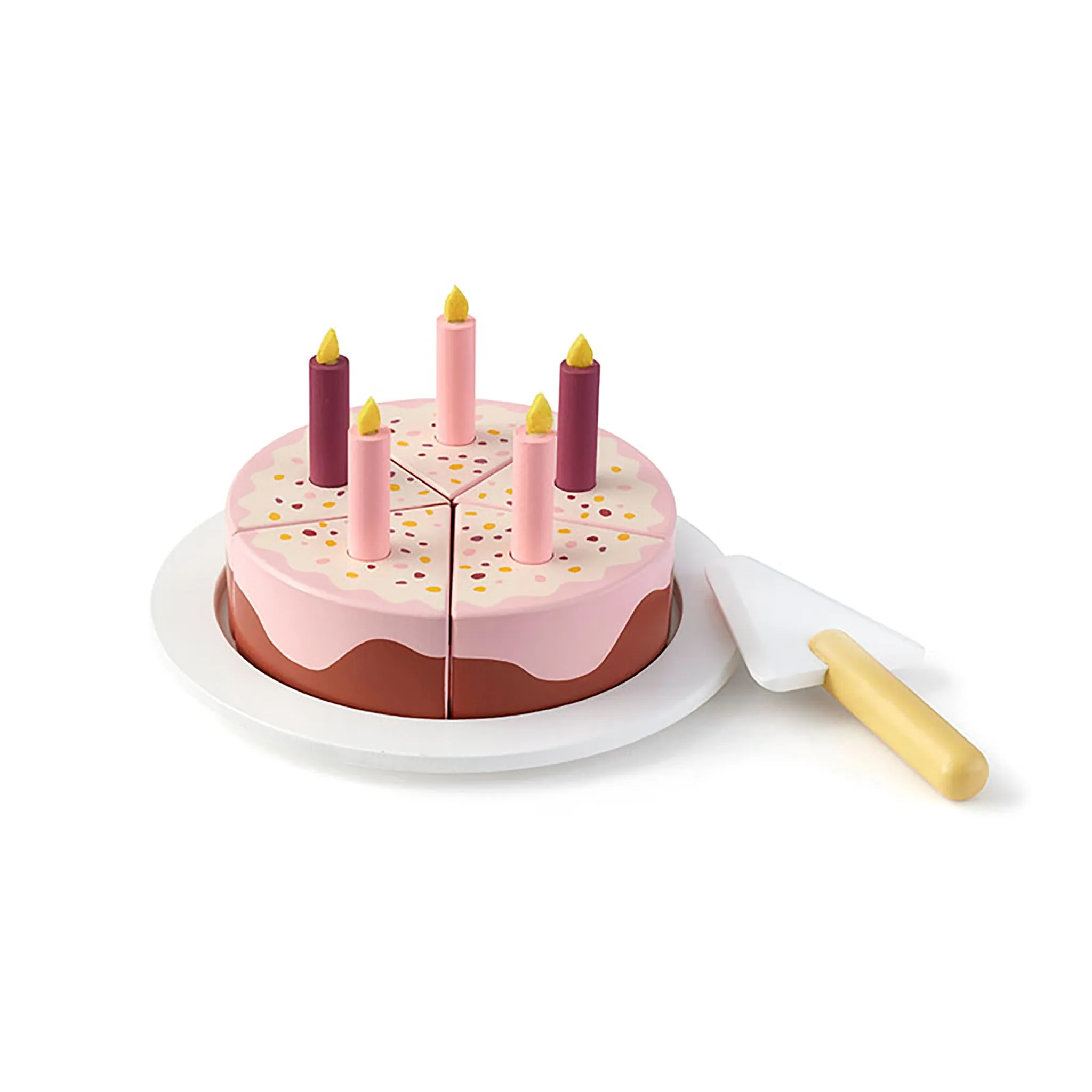 Kids Concept Wooden Birthday Cake - Pink