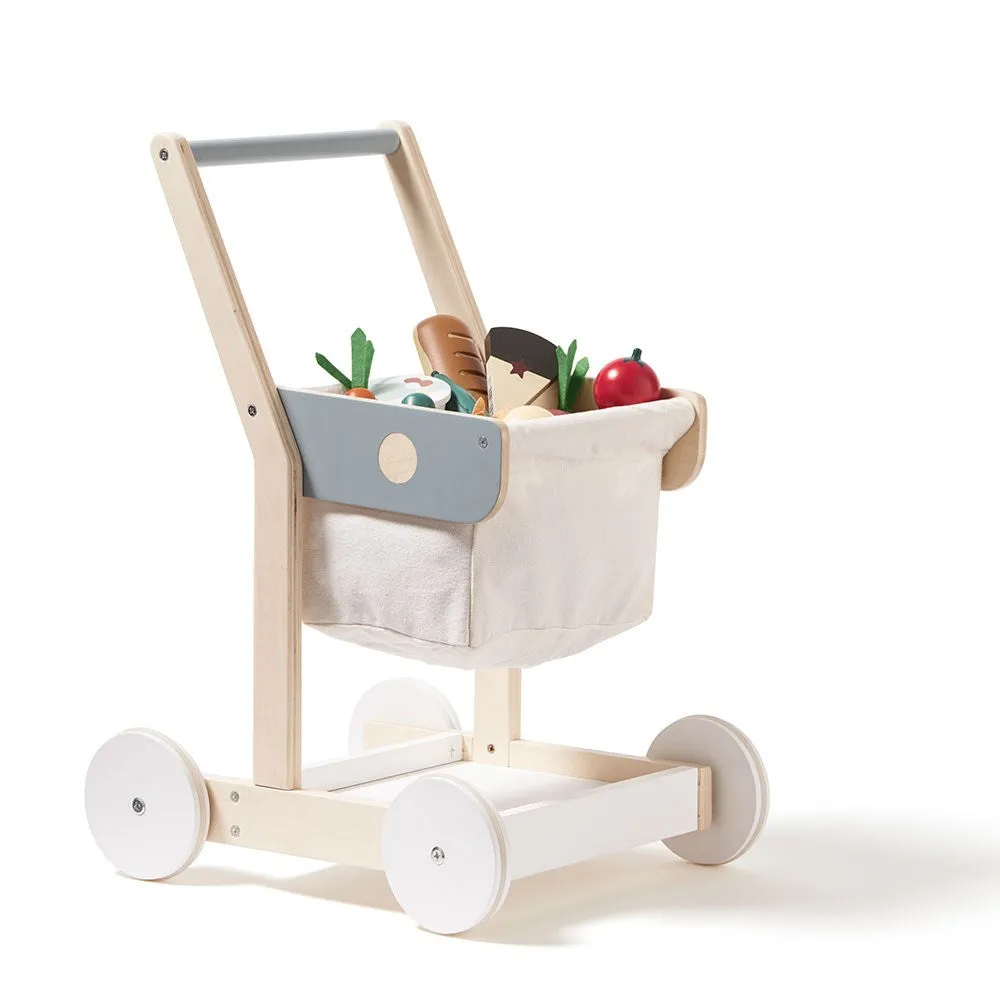 Kids Concept Wooden Shopping Trolley