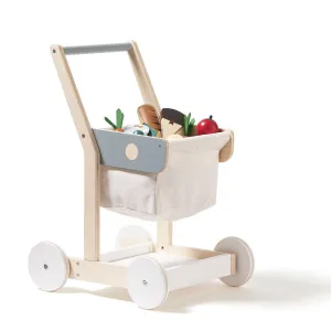 Kids Concept Wooden Shopping Trolley