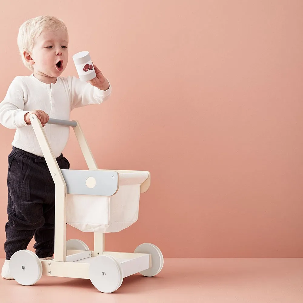 Kids Concept Wooden Shopping Trolley