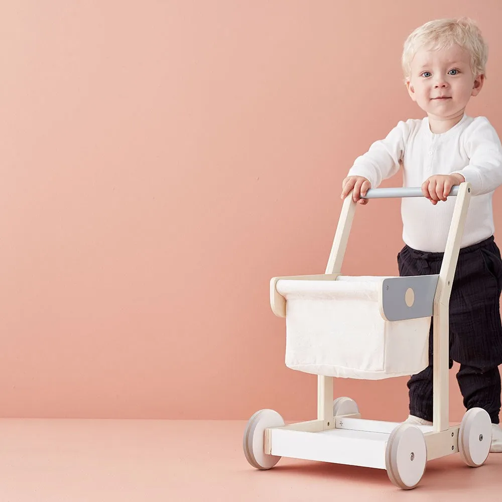 Kids Concept Wooden Shopping Trolley