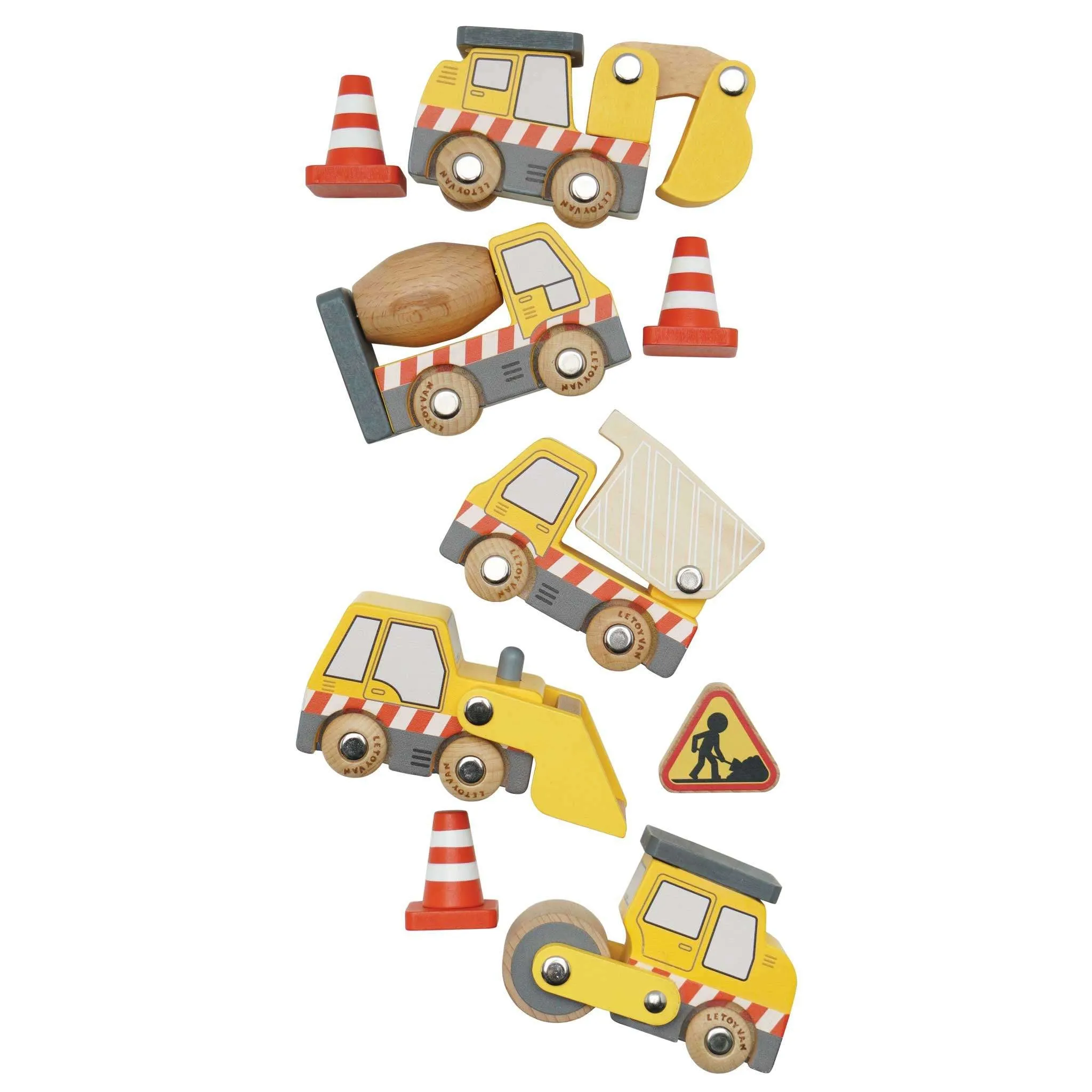 Le Toy Van Construction Vehicles Set