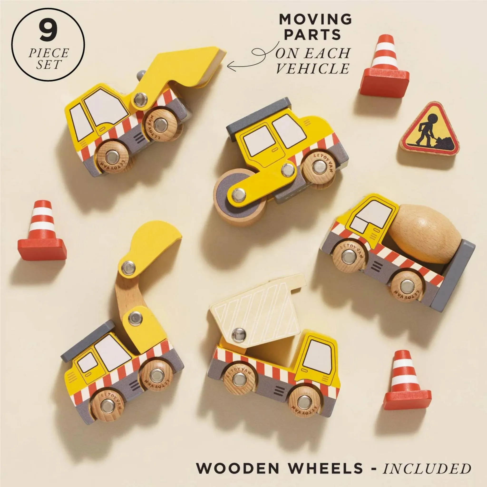 Le Toy Van Construction Vehicles Set