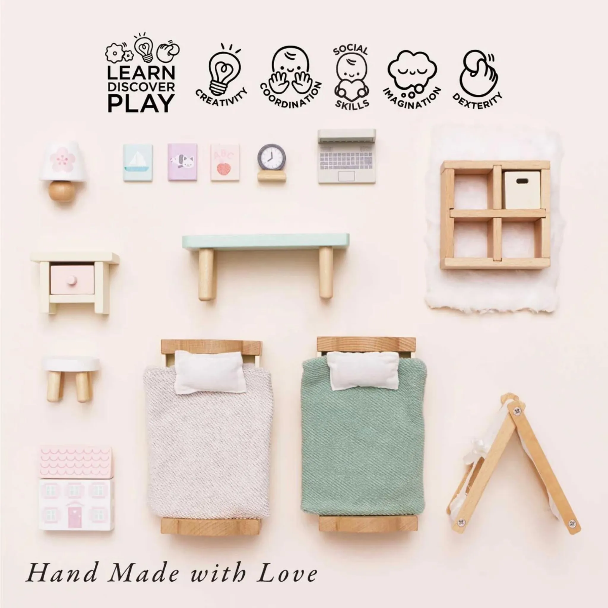 Le Toy Van Dolls House Children's Bedroom Set