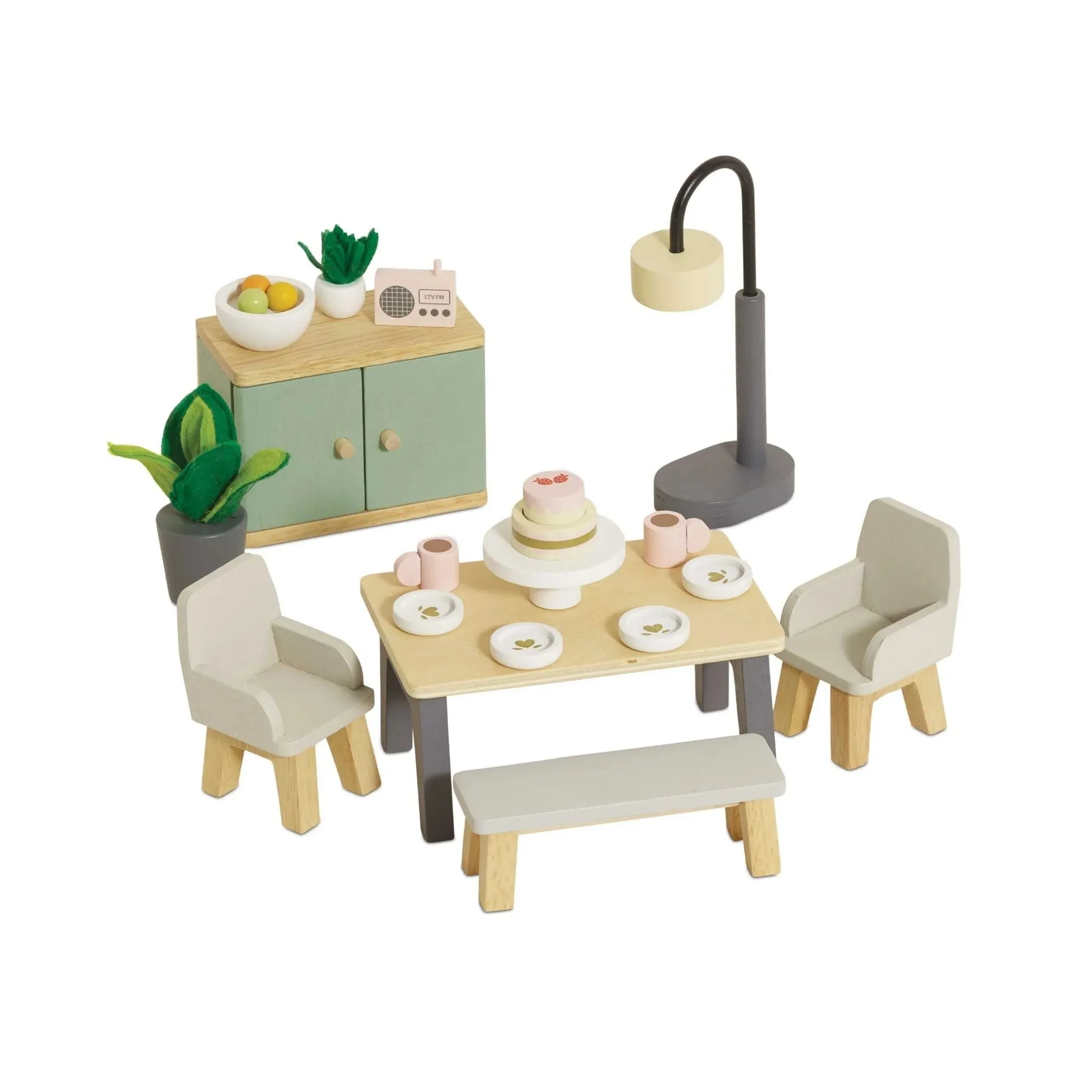 Le Toy Van Dolls House Dining Room Set