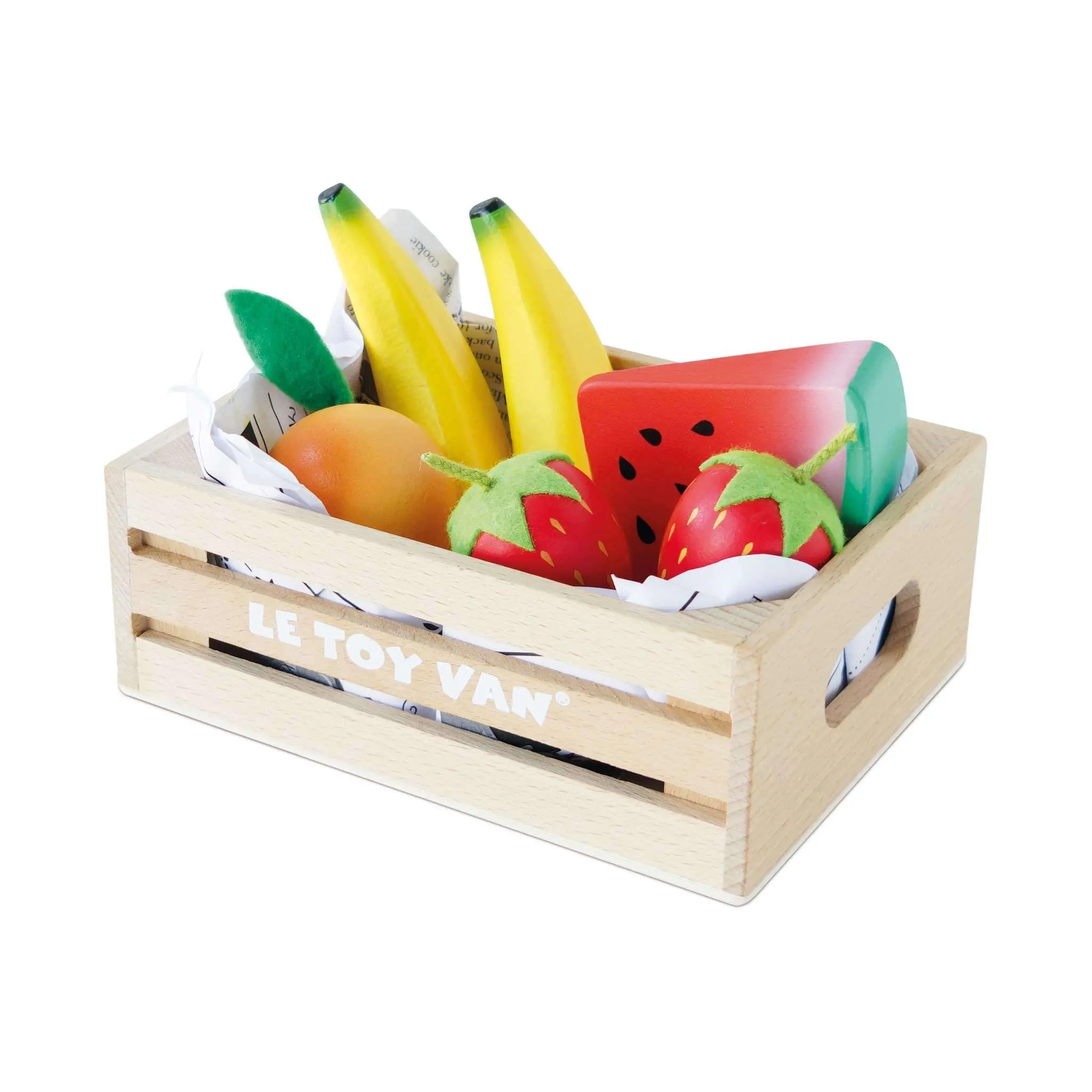 Le Toy Van Smoothie Fruit Wooden Market Crate