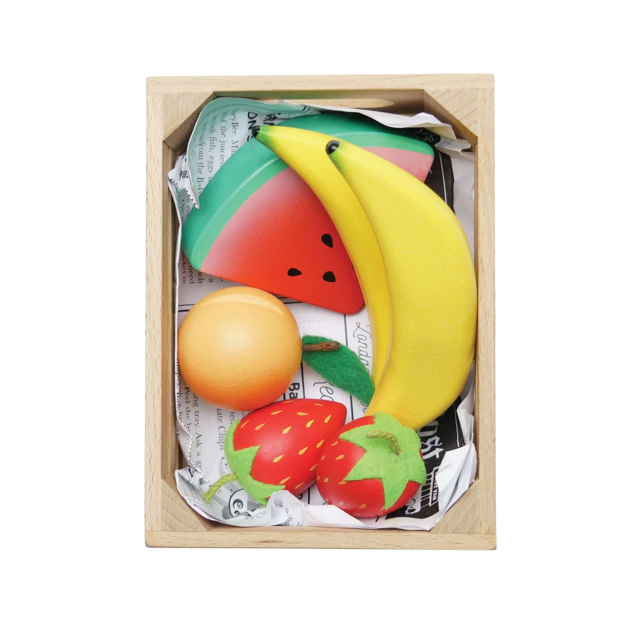 Le Toy Van Smoothie Fruit Wooden Market Crate