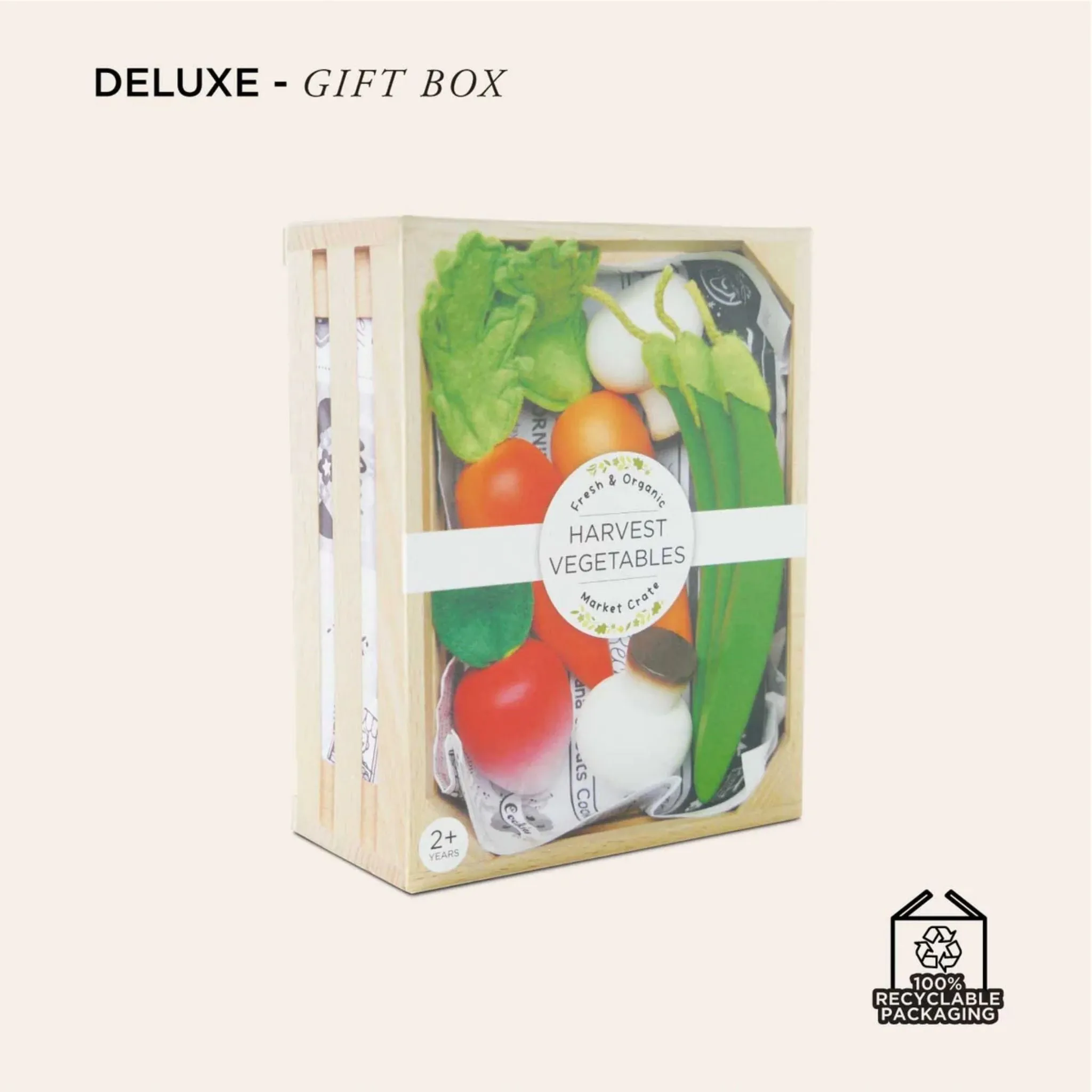 Le Toy Van Wooden Harvest Vegetables Food Crate