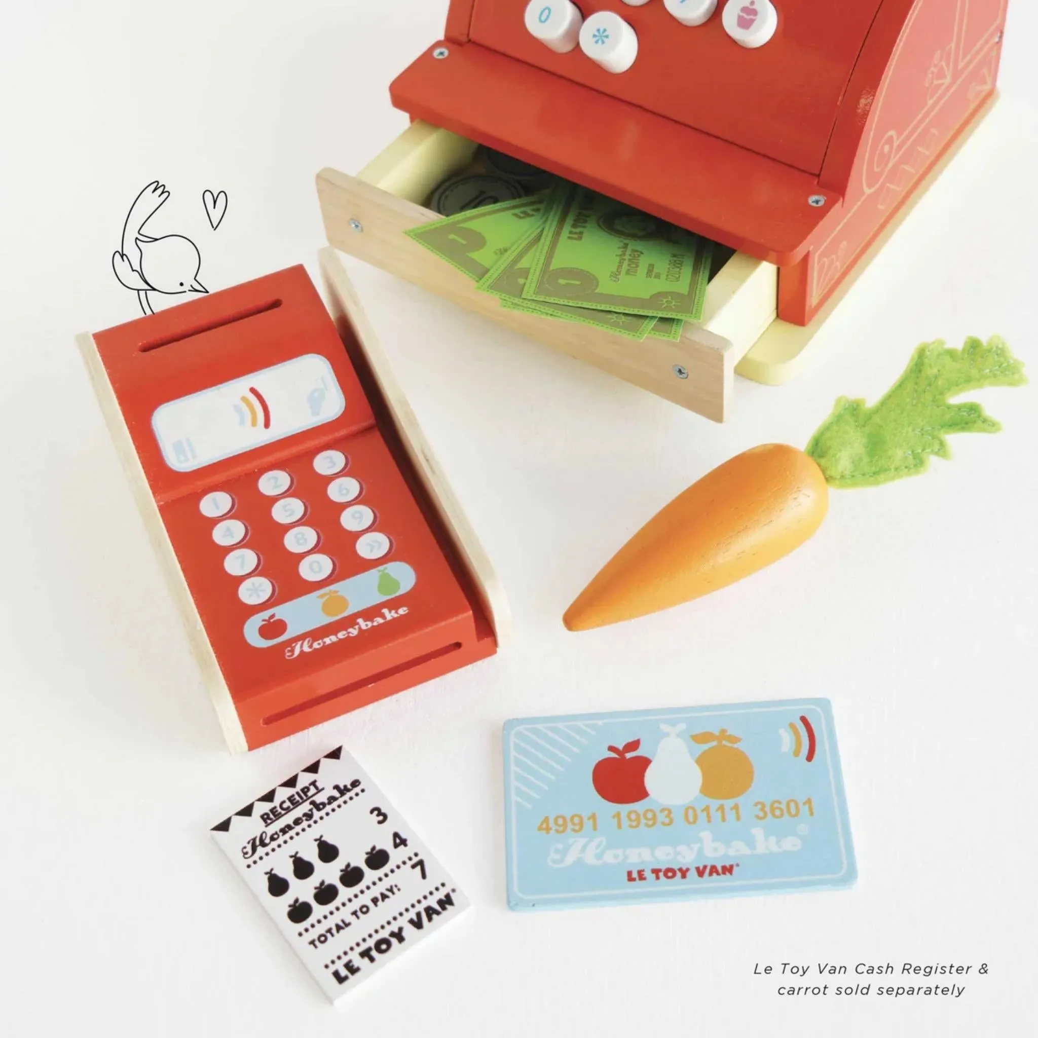 Le Toy Van Wooden Shop Card Machine