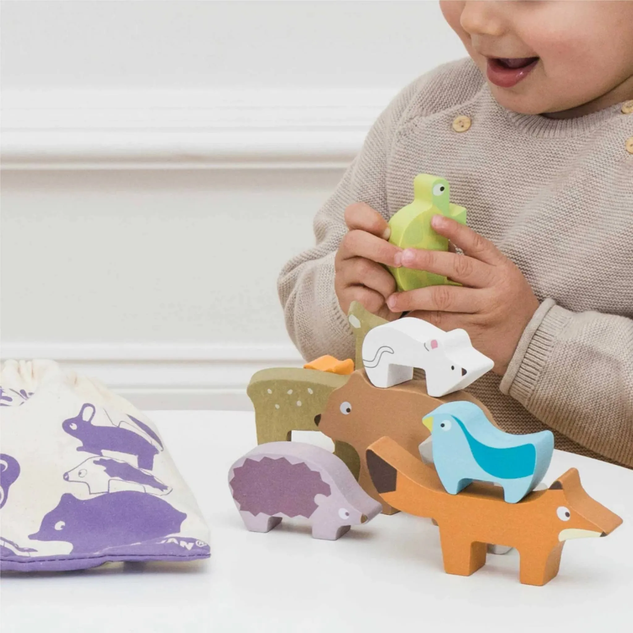 Le Toy Van Woodland Stacking Animals