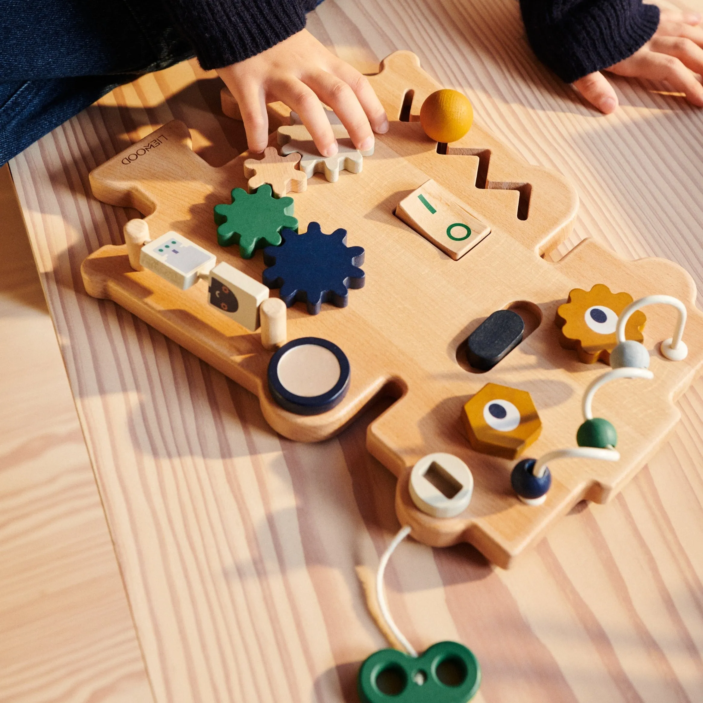 Liewood Carola Robot Play Board - Indigo Blue Multi Mix