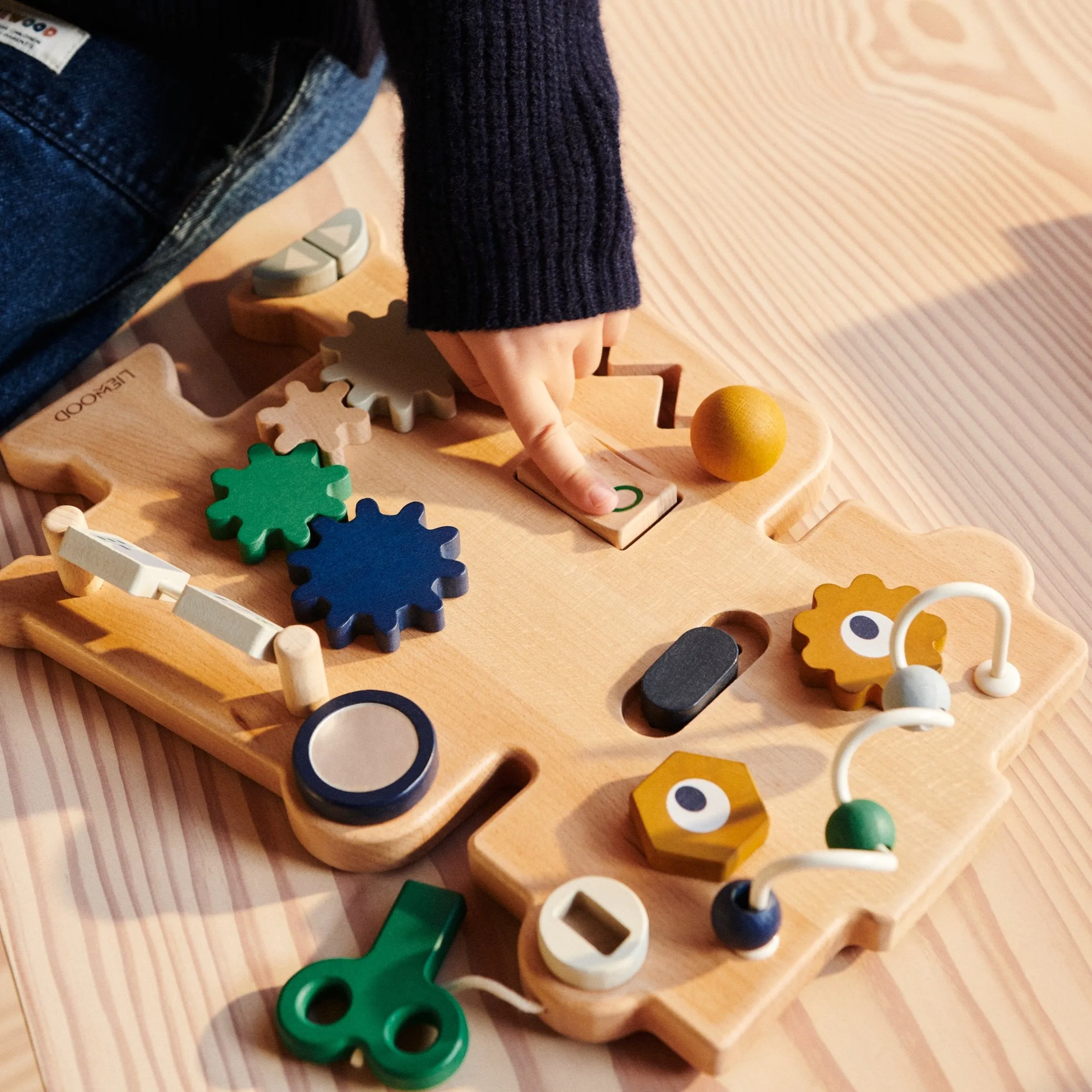 Liewood Carola Robot Play Board - Indigo Blue Multi Mix