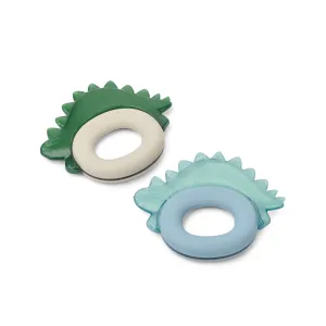 Liewood Rita Dino Cooling Teether 2 Pack - Blue Fog Multi Mix