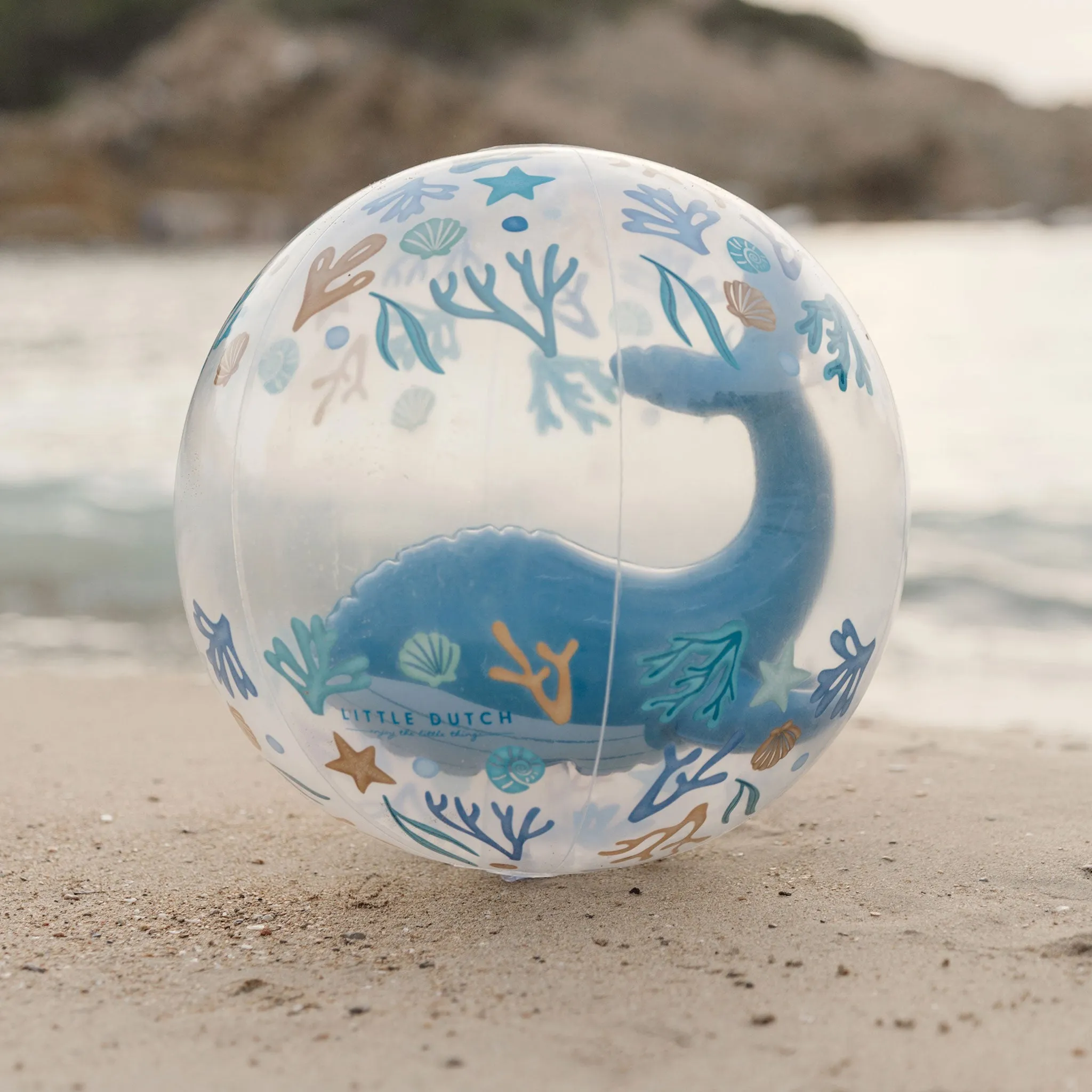 Little Dutch 3D Beach Ball - Ocean Dreams Blue