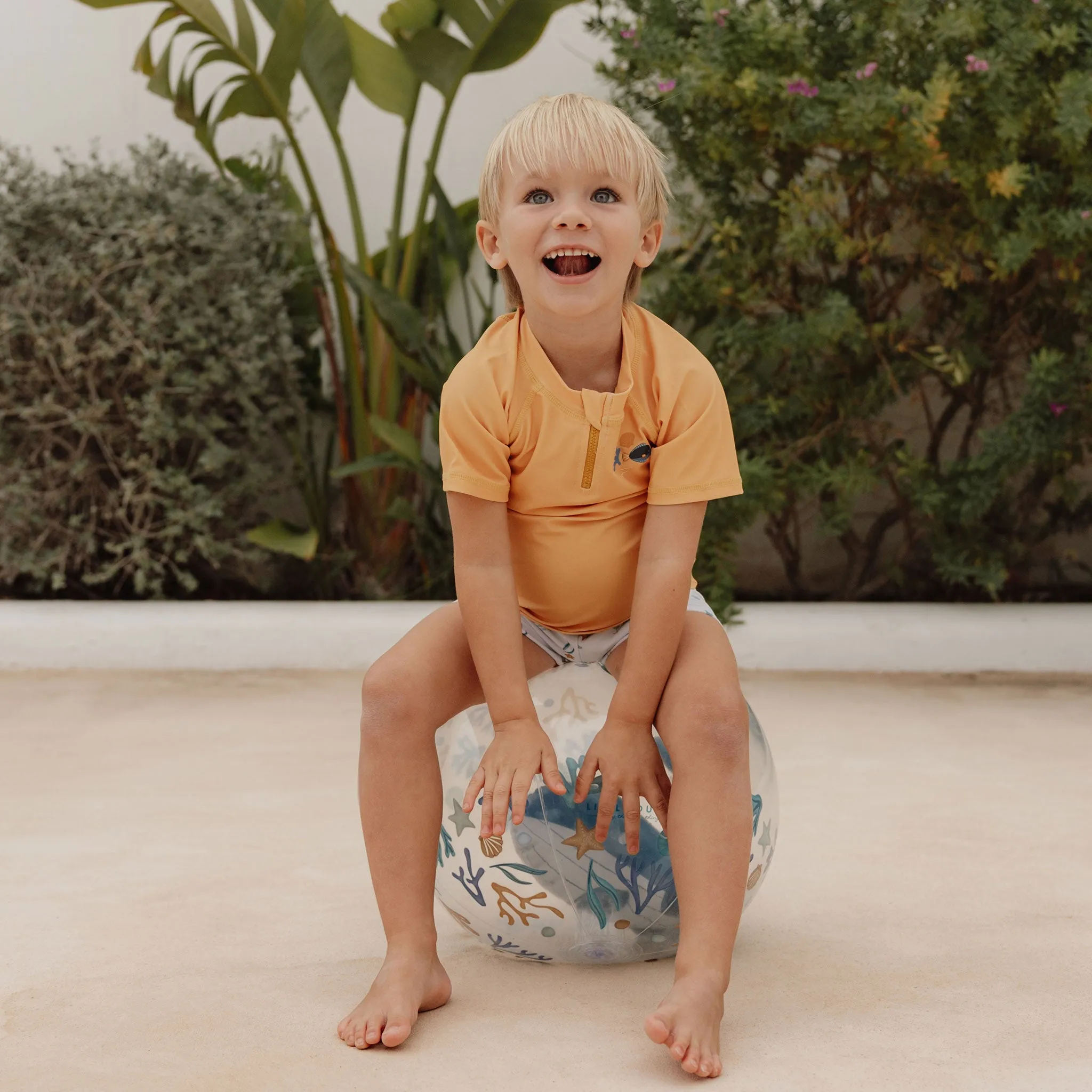Little Dutch 3D Beach Ball - Ocean Dreams Blue