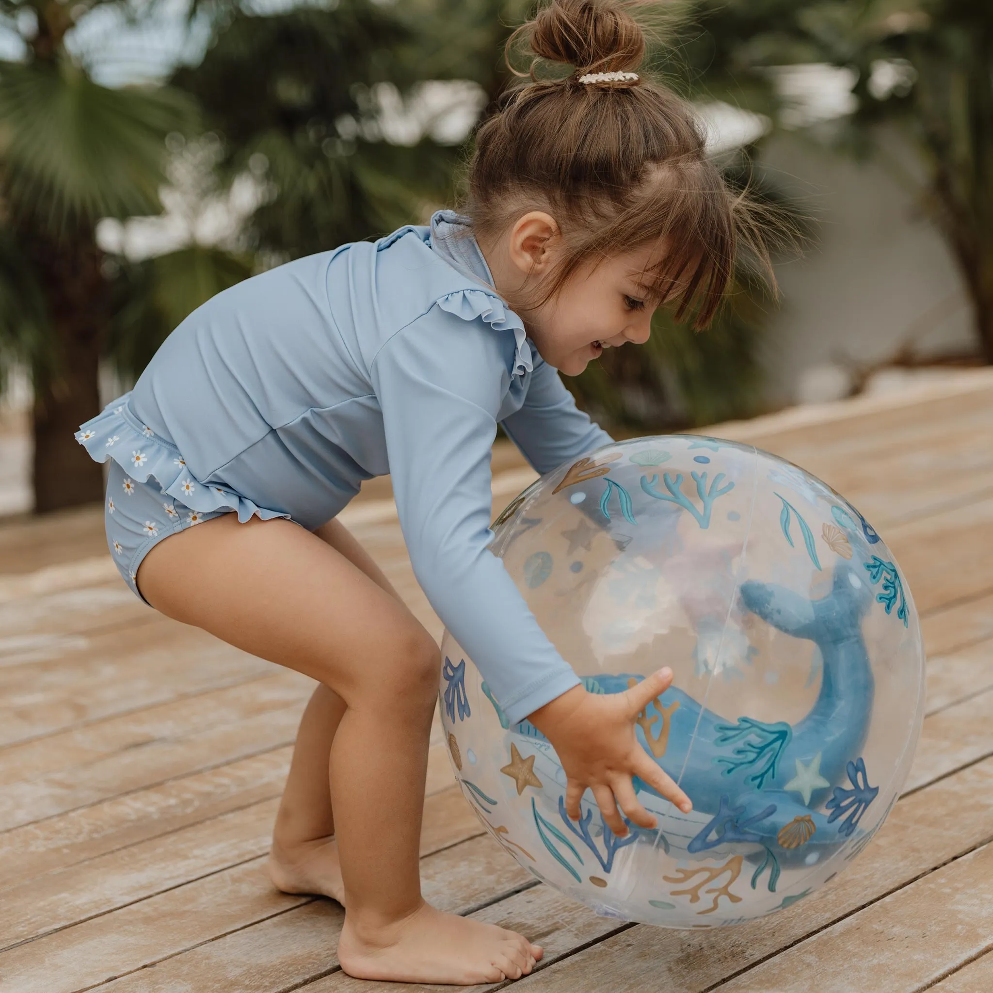 Little Dutch 3D Beach Ball - Ocean Dreams Blue