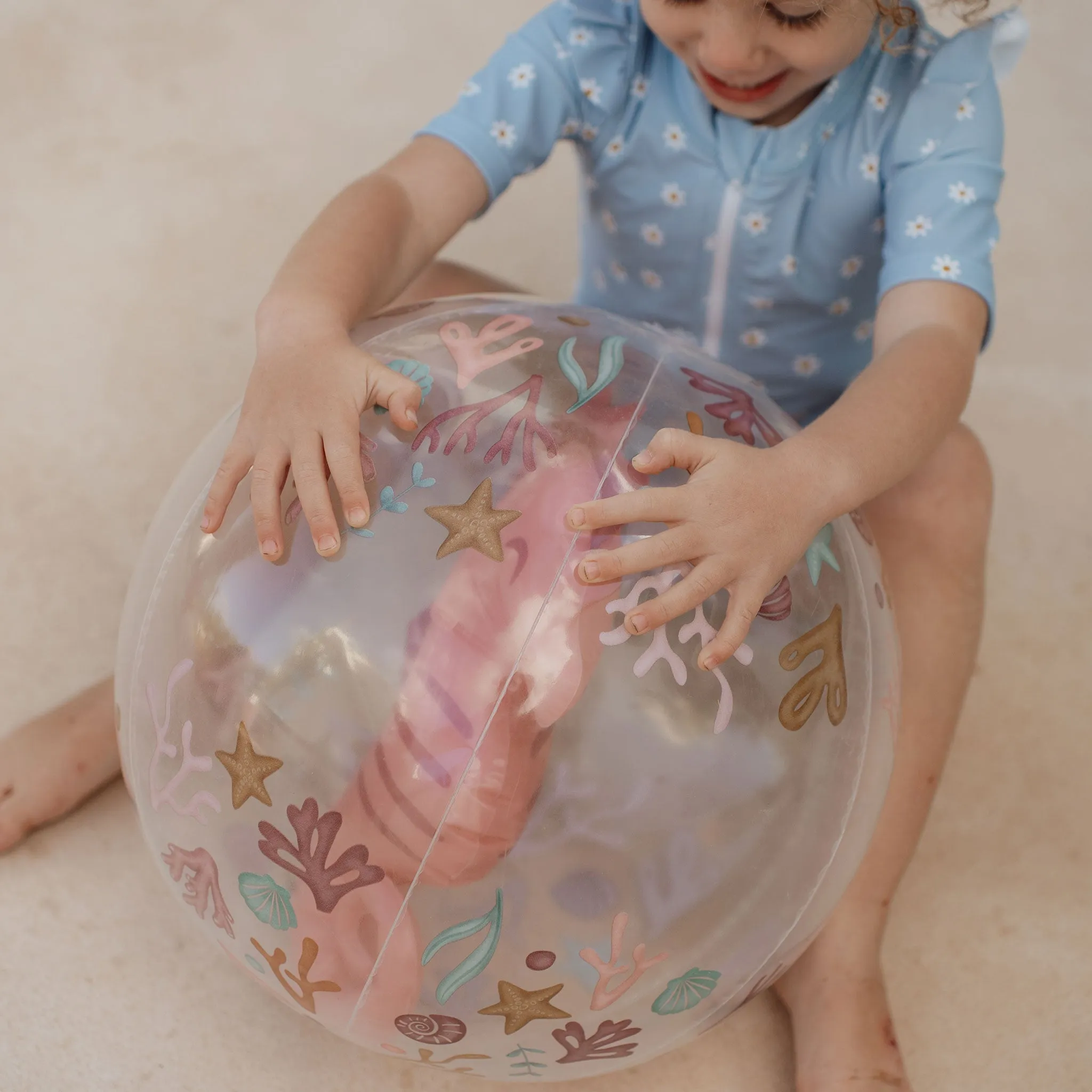 Little Dutch 3D Beach Ball - Ocean Dreams Pink