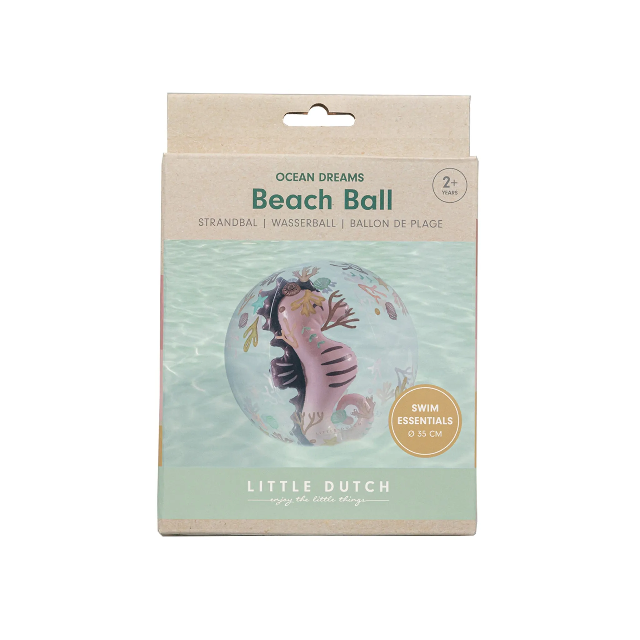 Little Dutch 3D Beach Ball - Ocean Dreams Pink