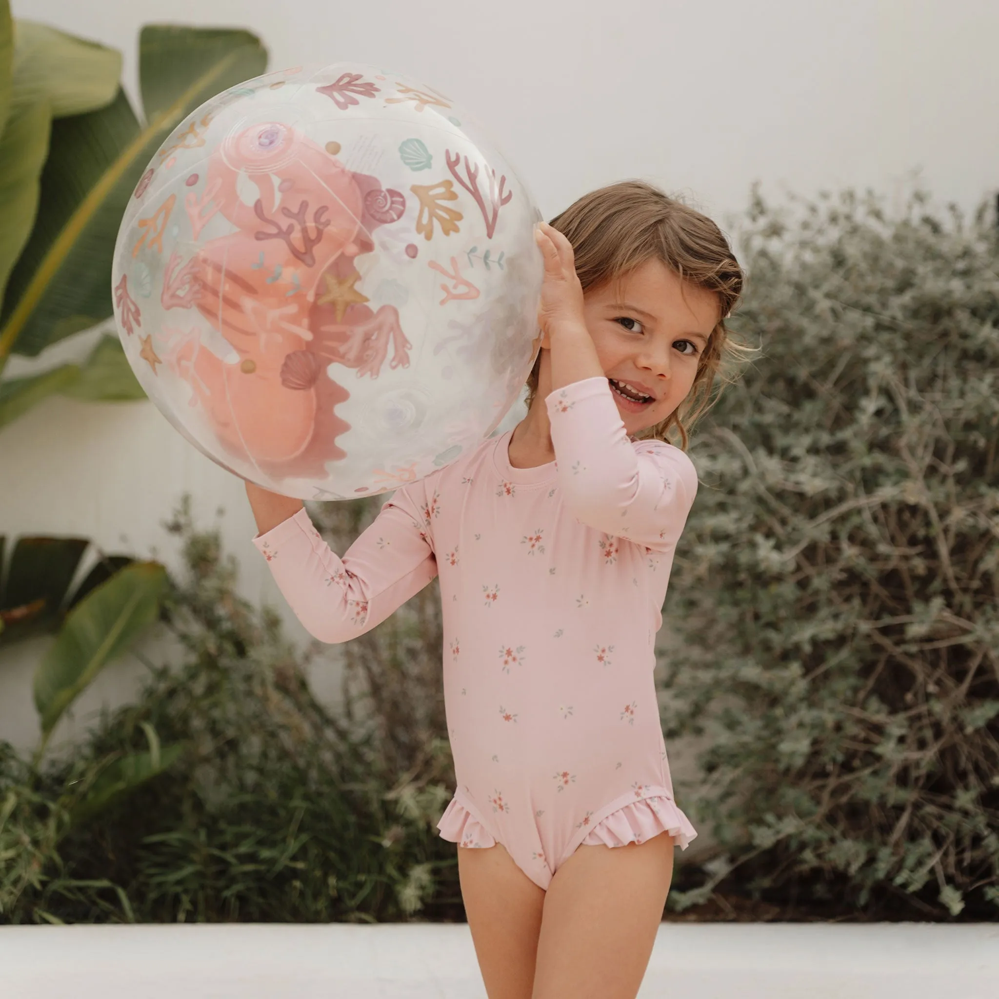 Little Dutch 3D Beach Ball - Ocean Dreams Pink
