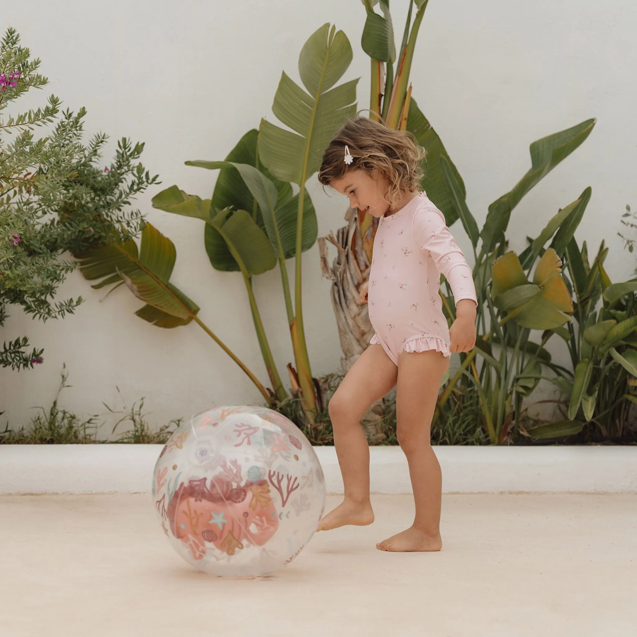 Little Dutch 3D Beach Ball - Ocean Dreams Pink