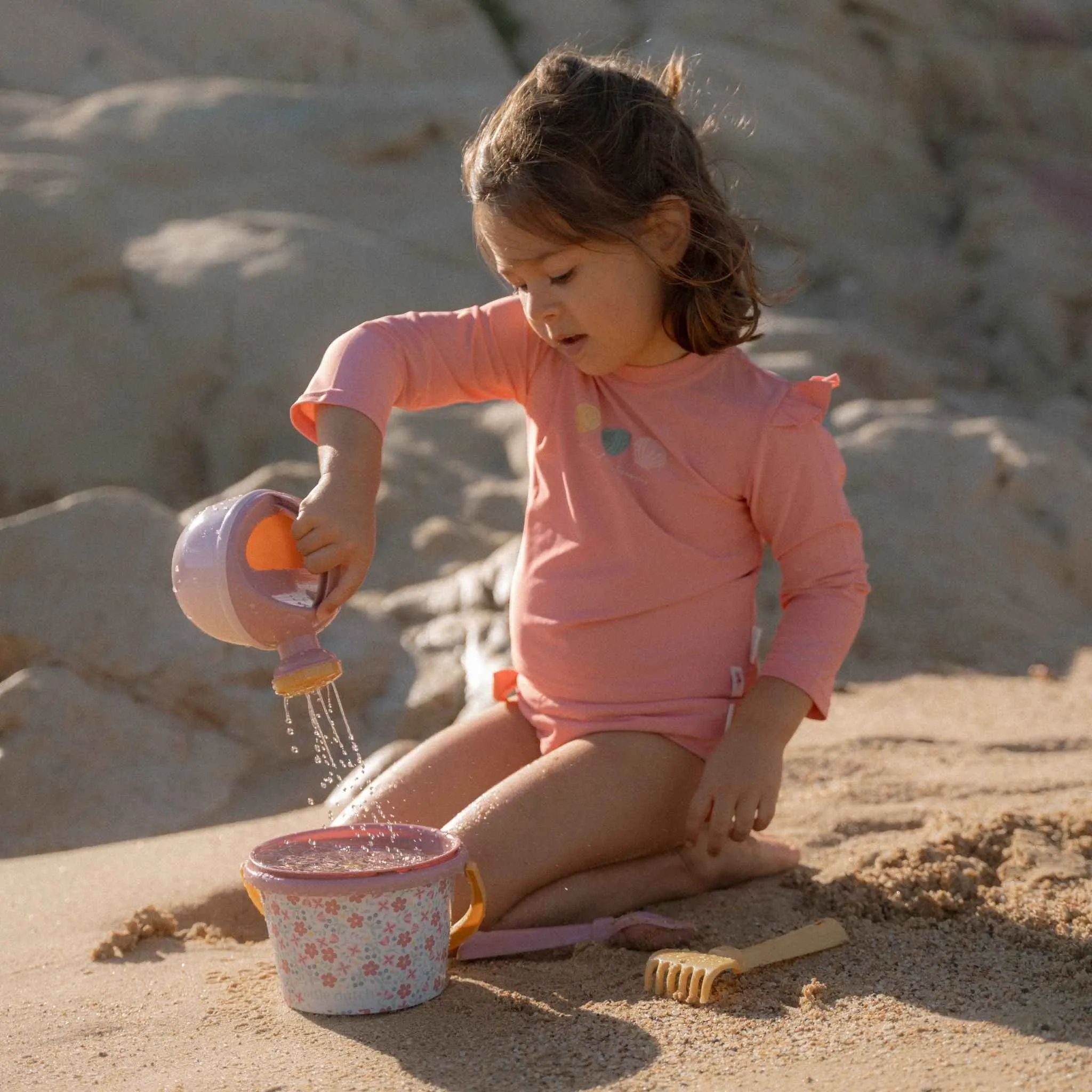 Little Dutch 5 Piece Beach Set - Pink