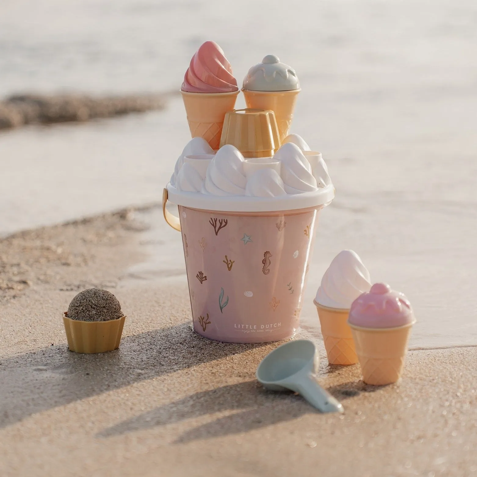 Little Dutch Ice Cream Bucket Set - Ocean Dreams Pink