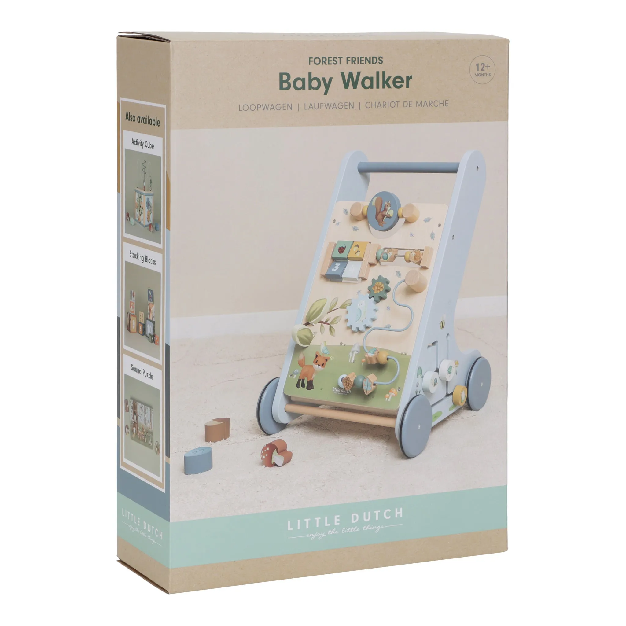 Little Dutch Multi-activity Baby Walker - Forest Friends