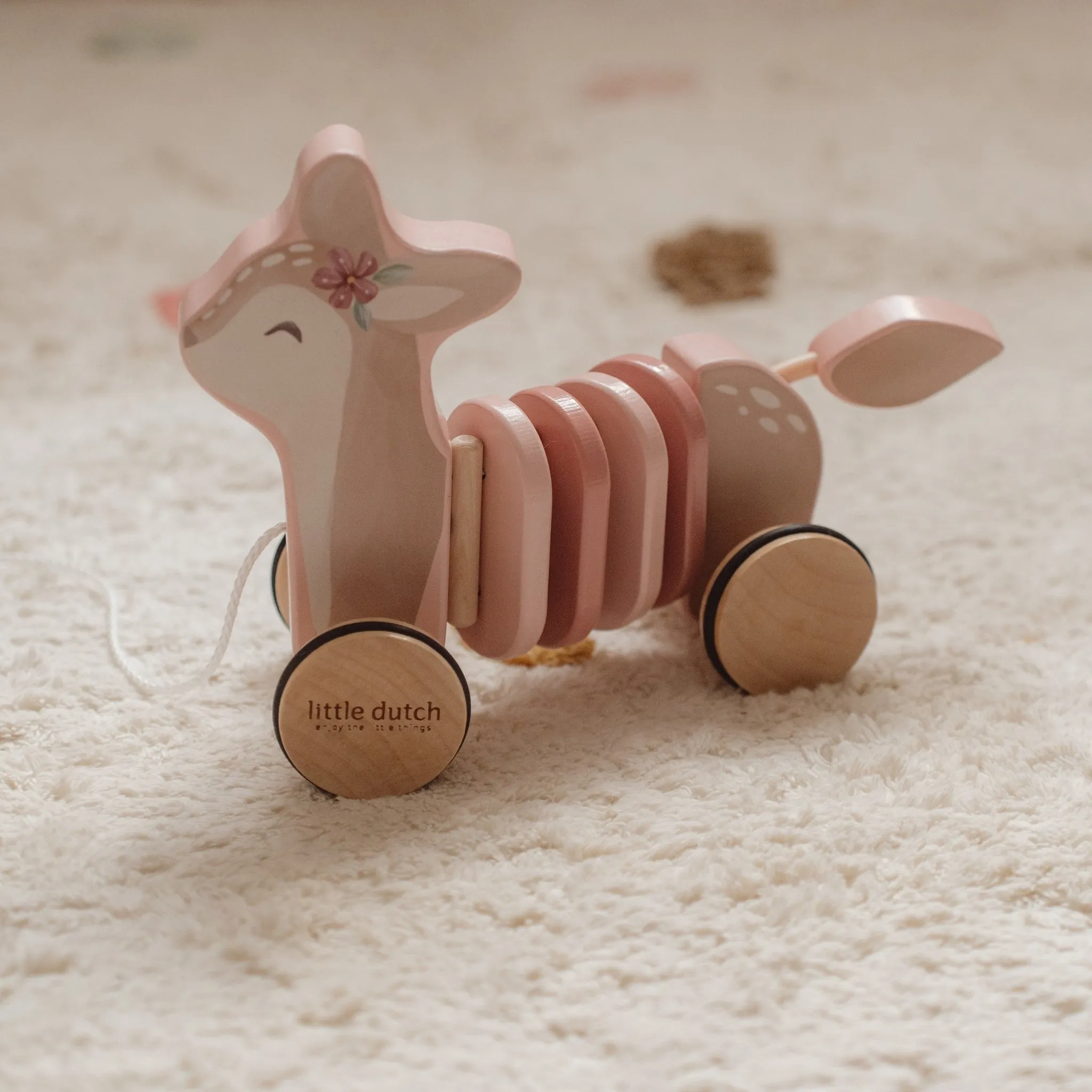 Little Dutch Pull Along Wiggle Deer - Fairy Garden