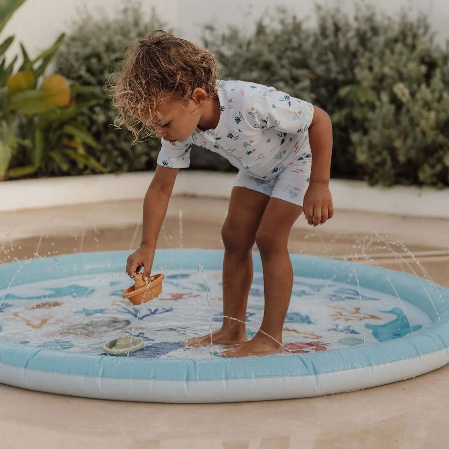 Little Dutch Sprinkler Mat - Ocean Dreams Blue