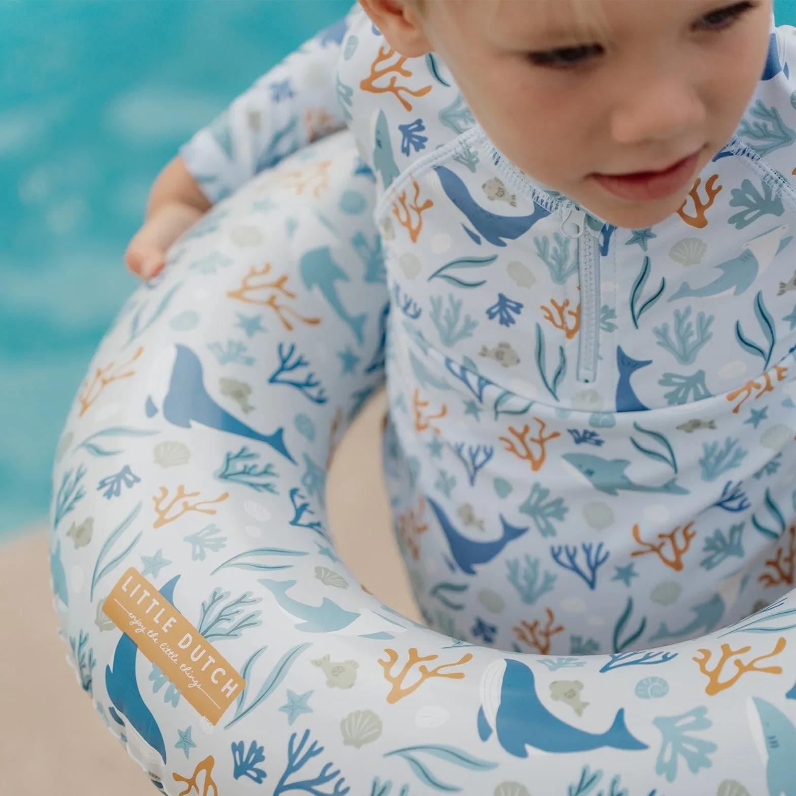 Little Dutch Swim Ring - Ocean Dreams Blue