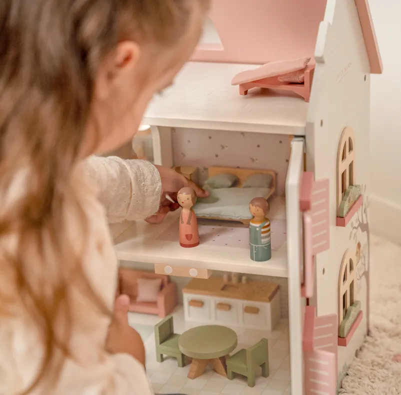 Little Dutch Wooden Dolls House With Furniture