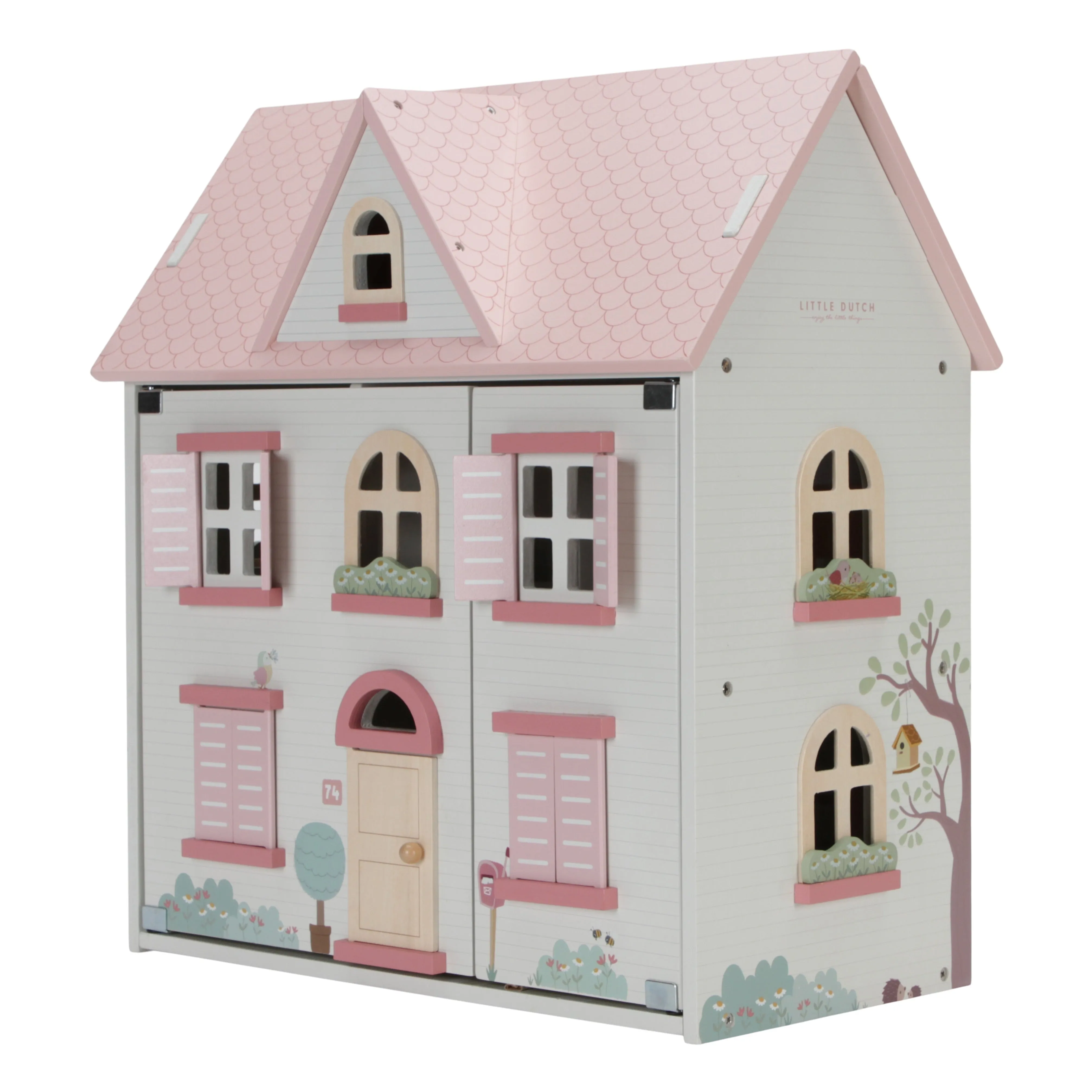 Little Dutch Wooden Dolls House With Furniture