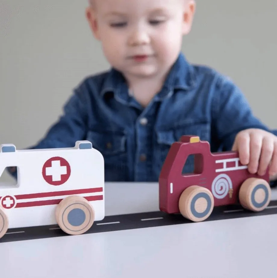 Little Dutch Wooden Emergency Services Vehicles