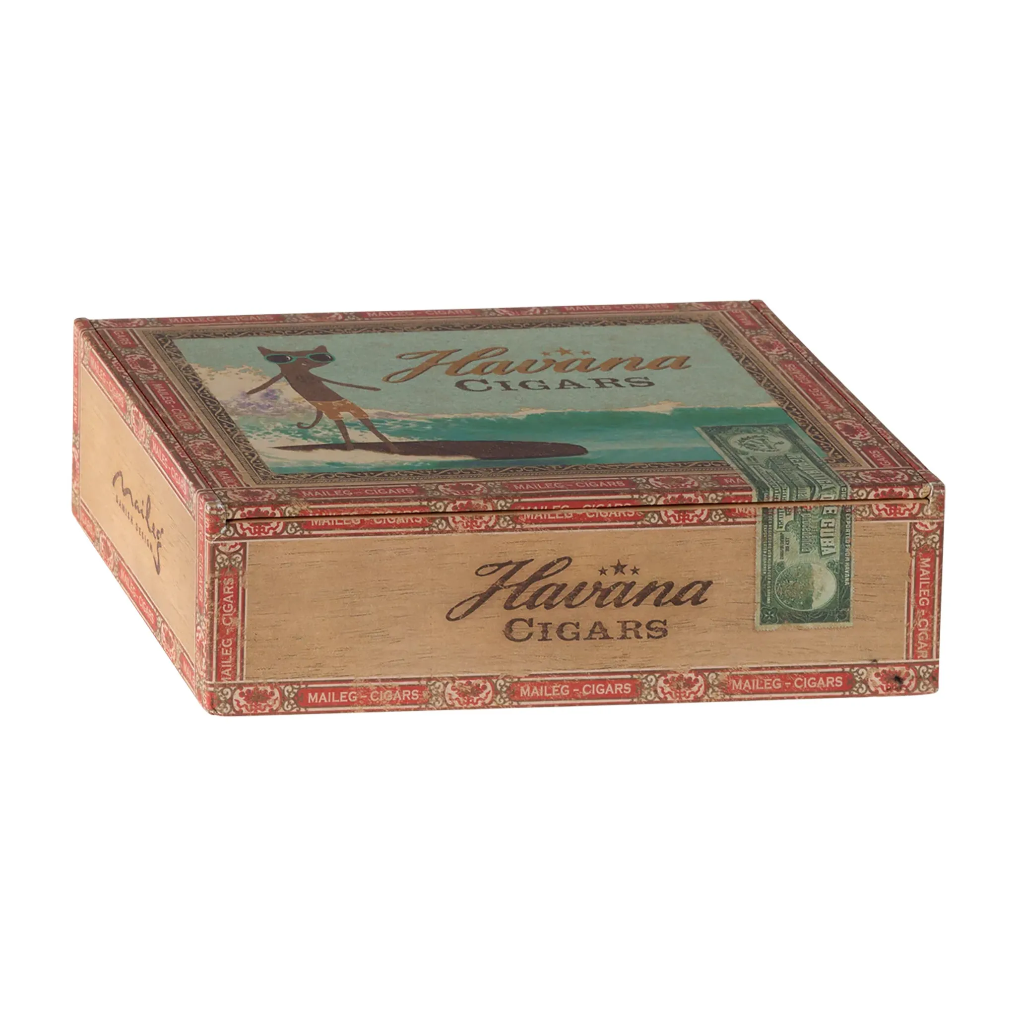 Maileg Mum And Dad Mice In Cigarbox