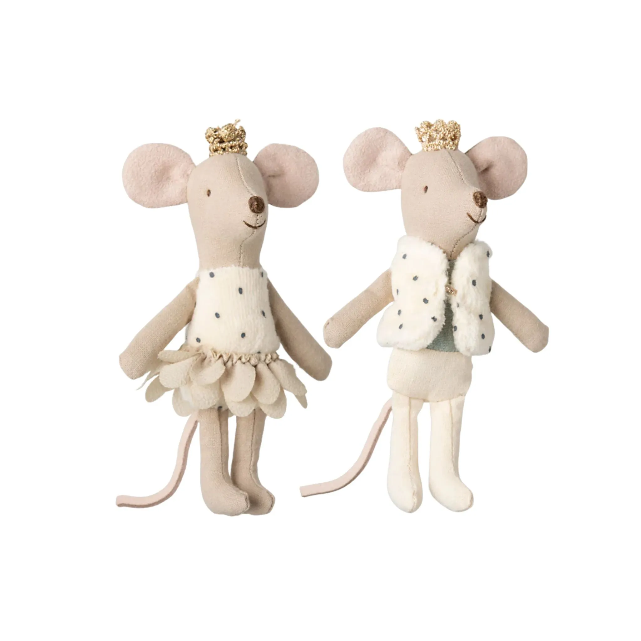 Maileg Royal Twin Mice Little Sister And Brother In Matchbox