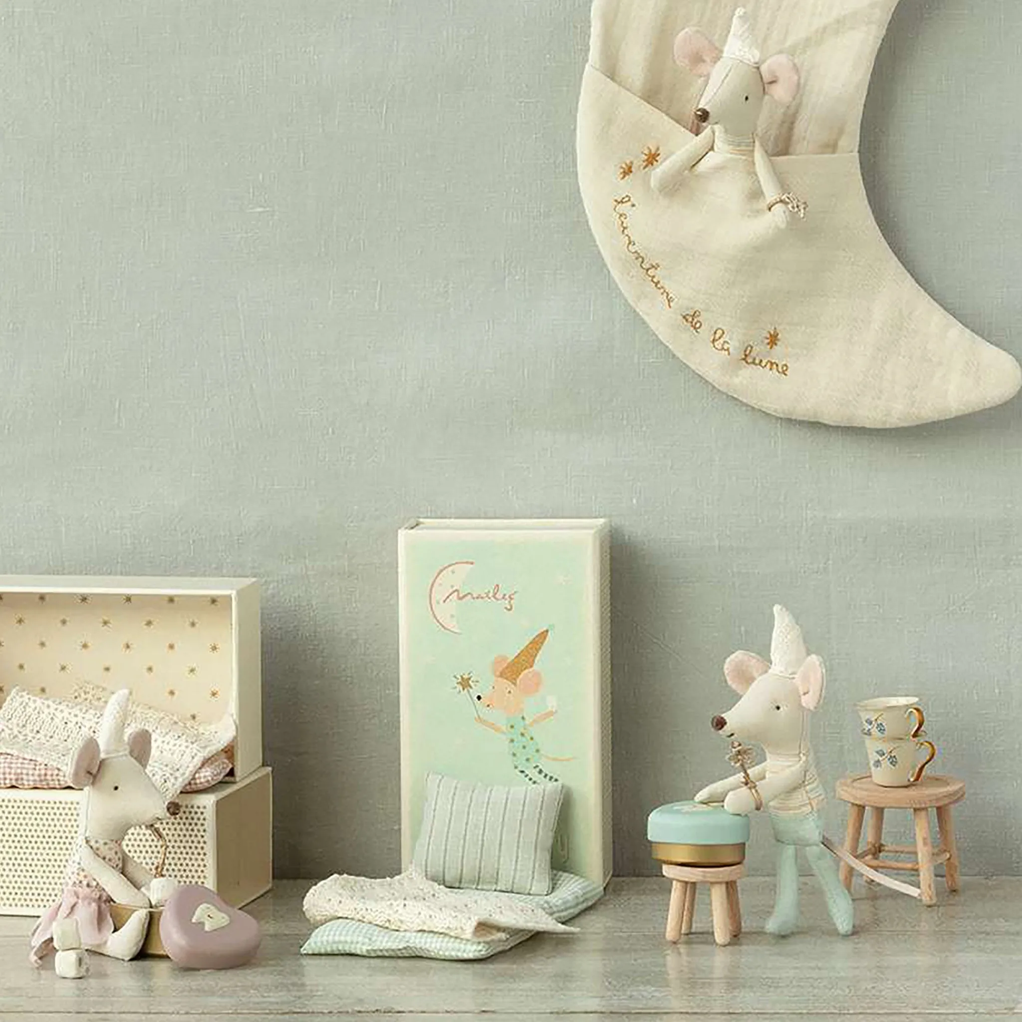Maileg Tooth Fairy Mouse In A Match Box - Little Brother
