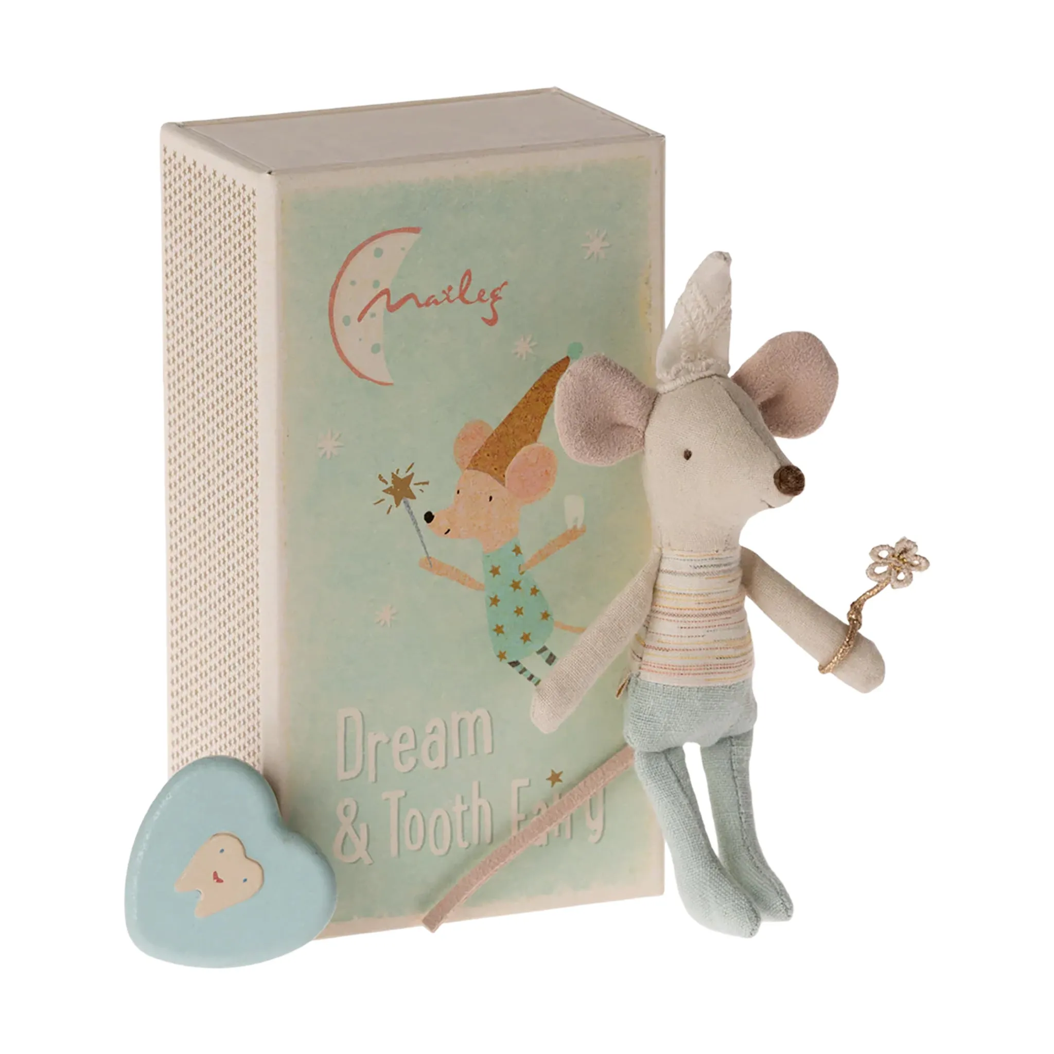 Maileg Tooth Fairy Mouse In A Match Box - Little Brother
