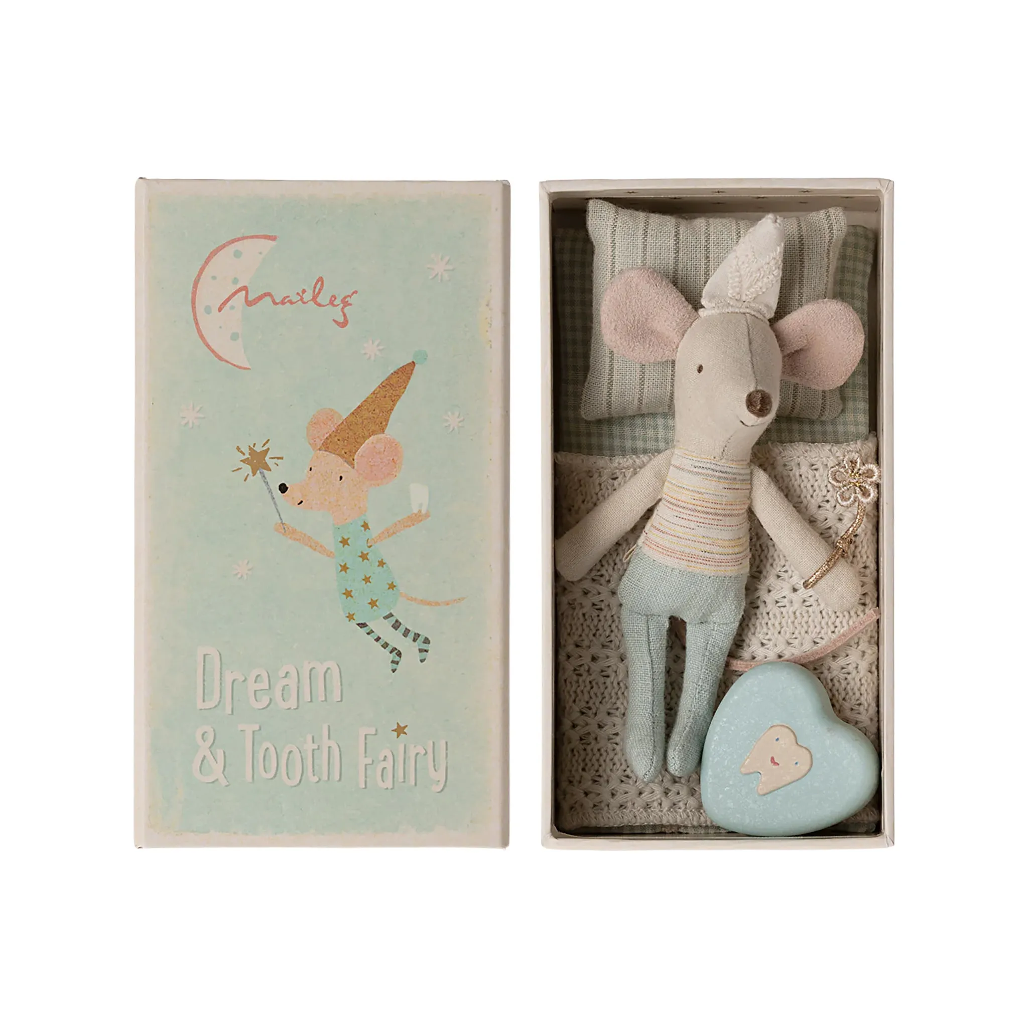 Maileg Tooth Fairy Mouse In A Match Box - Little Brother