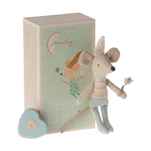 Maileg Tooth Fairy Mouse In A Match Box - Little Brother
